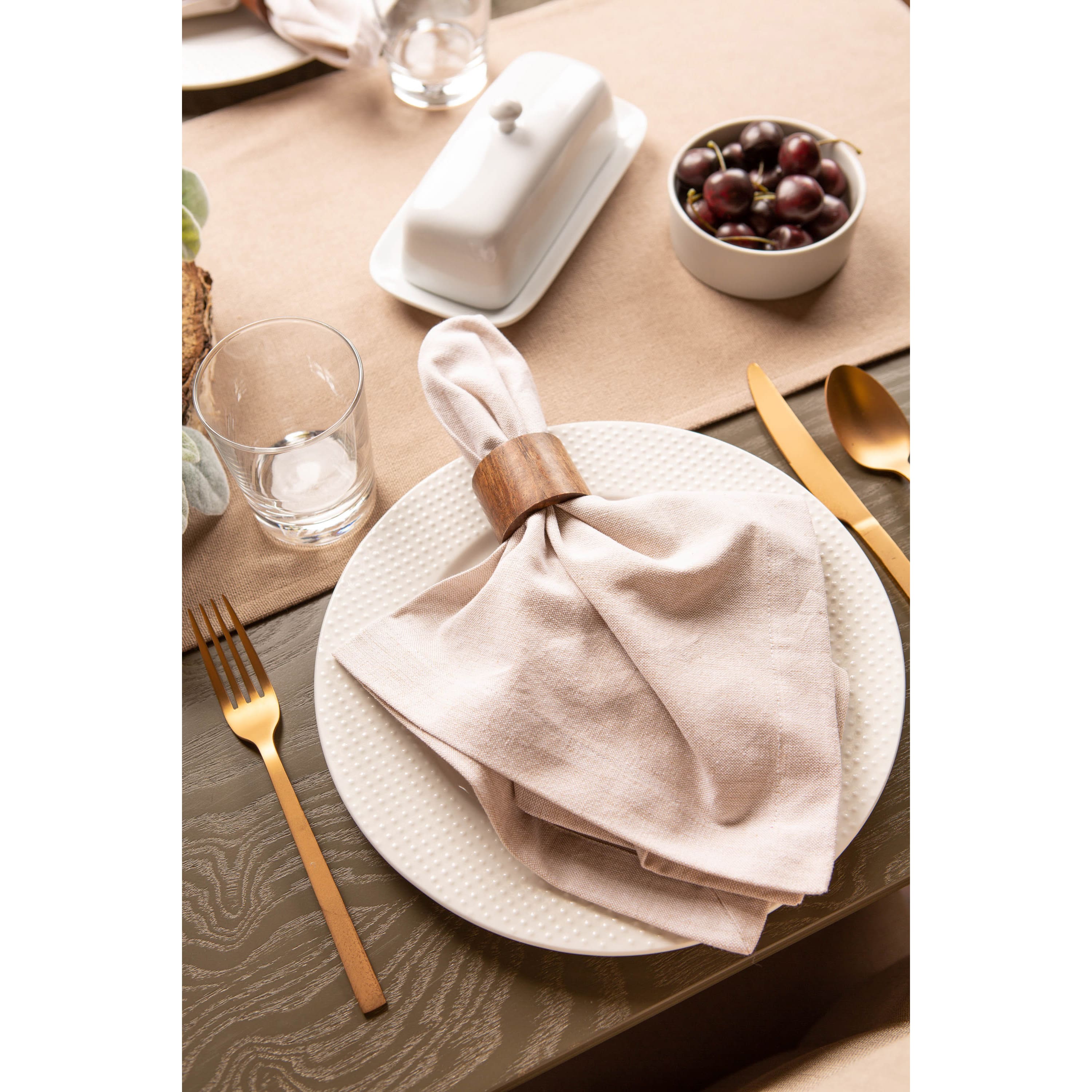 DII® Wood Band Napkin Rings, 4ct.