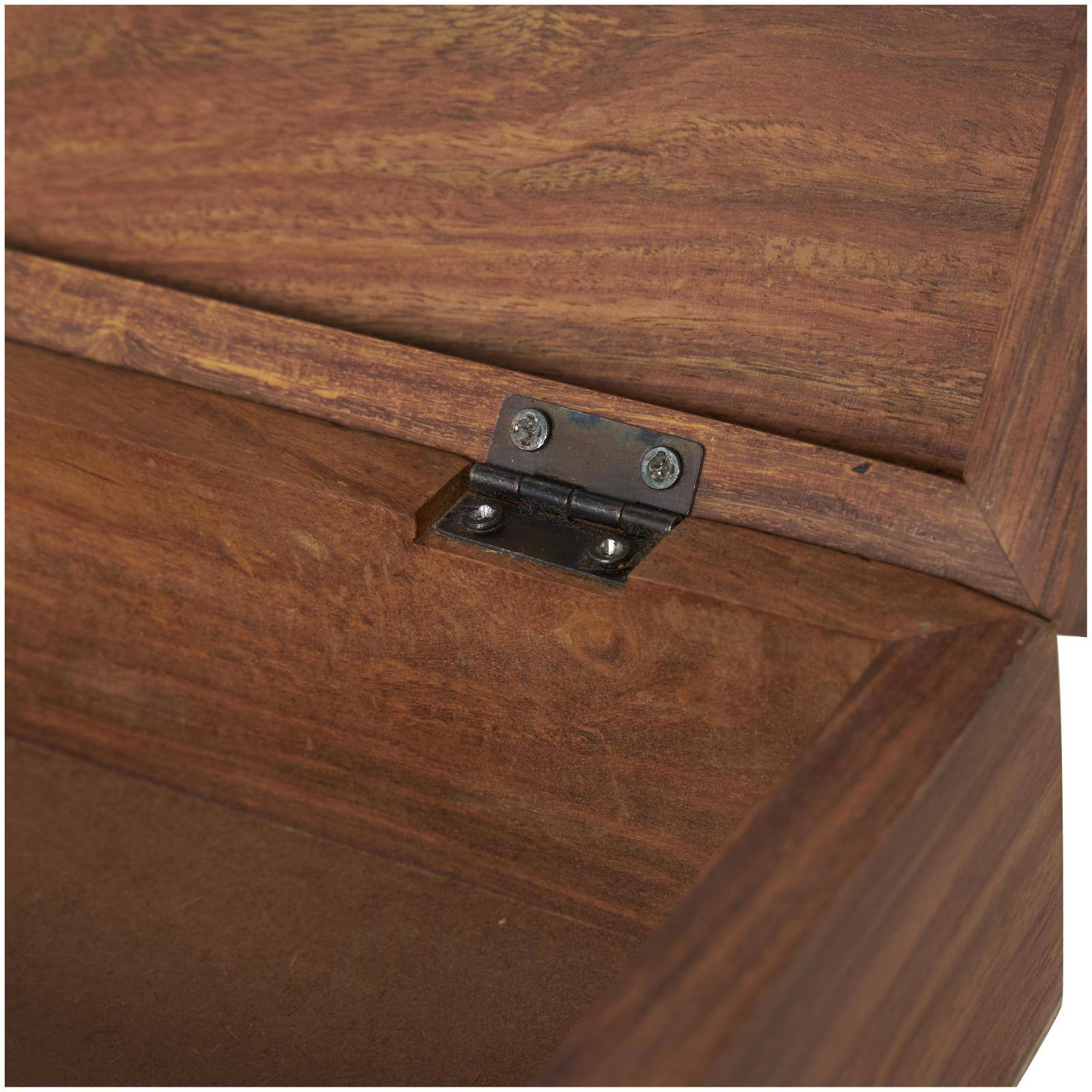 Brown Box Set with Silver Diagonal Stripes