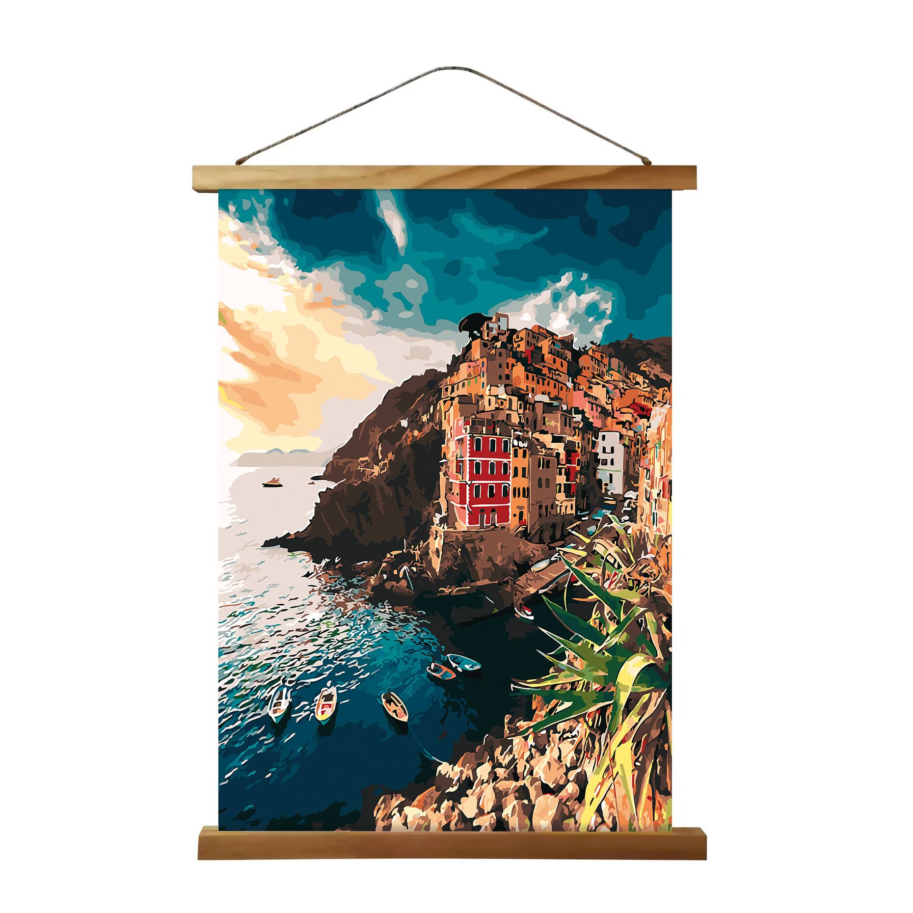 Natural Wooden Magnetic Poster Hanger by Studio Décor®