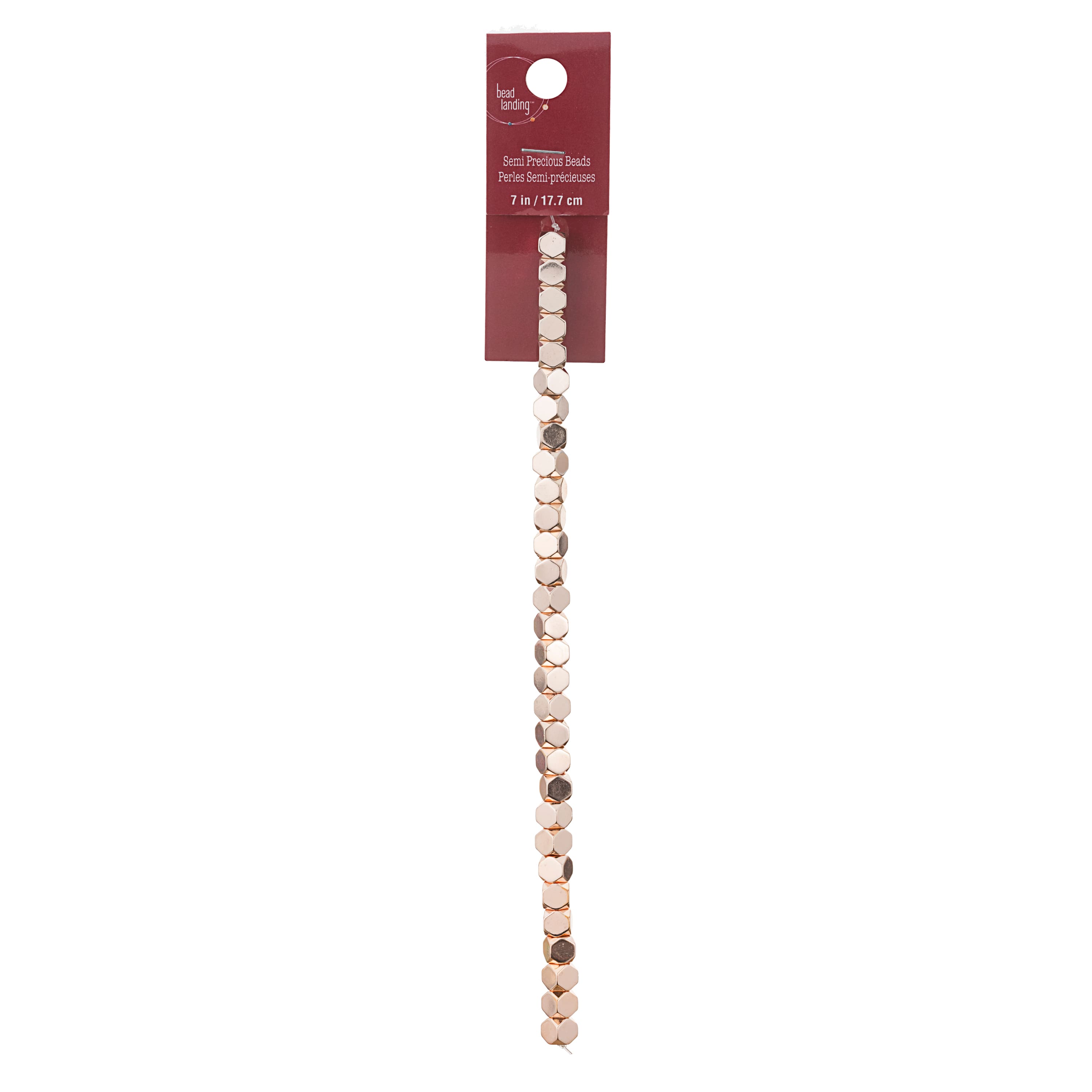 Rose Gold Hematite Cube Beads, 6mm by Bead Landing™