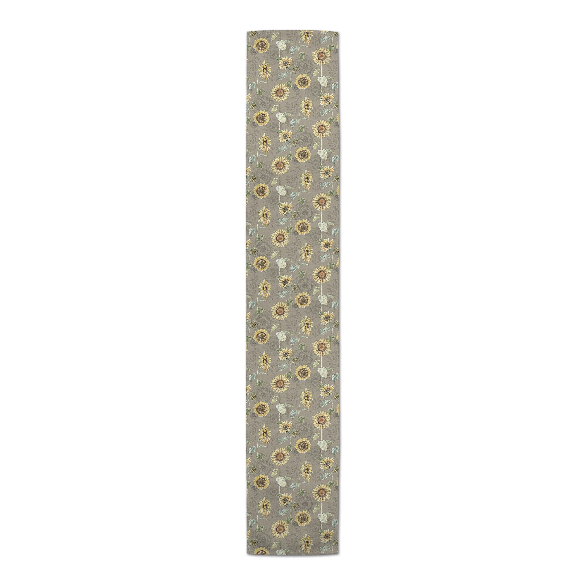 Sunflower Pattern Cotton Twill Runner