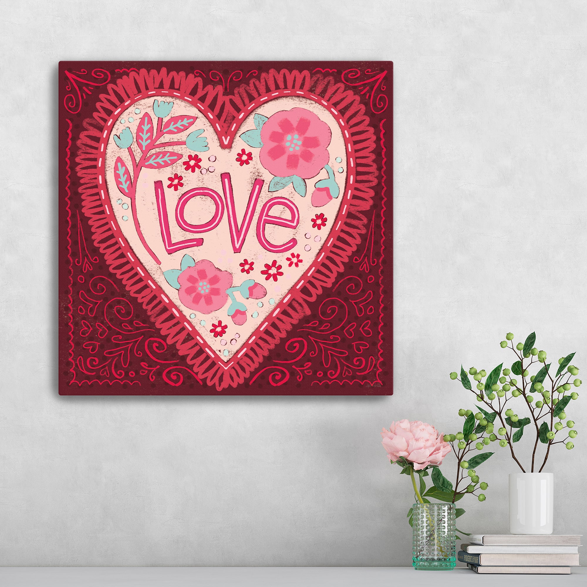 Sweet Hearts III Canvas Giclée Art