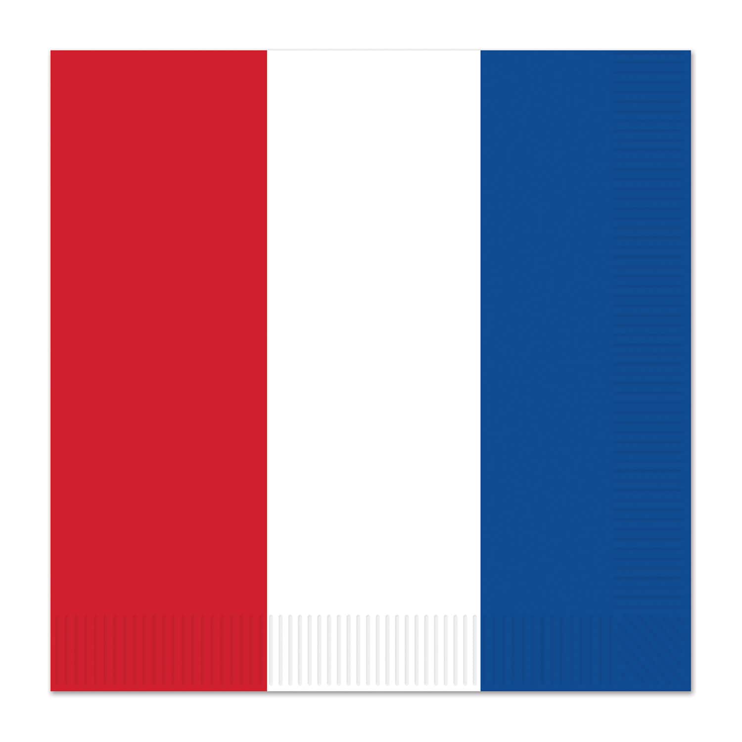 Beistle 6.5" x 6.5" Red, White & Blue Luncheon Napkins, 2 Packs of 16