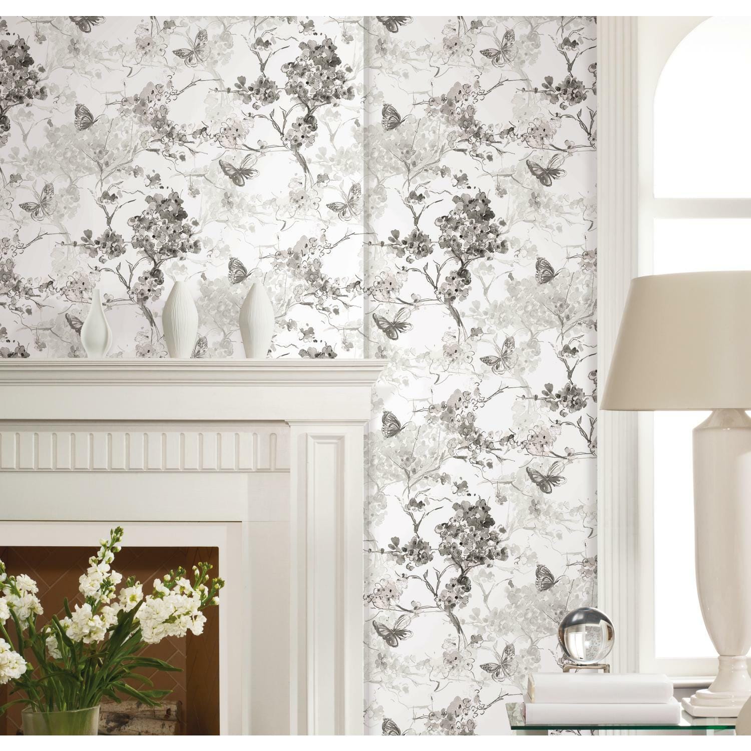 RoomMates Cherry Blossoms Peel & Stick Wallpaper