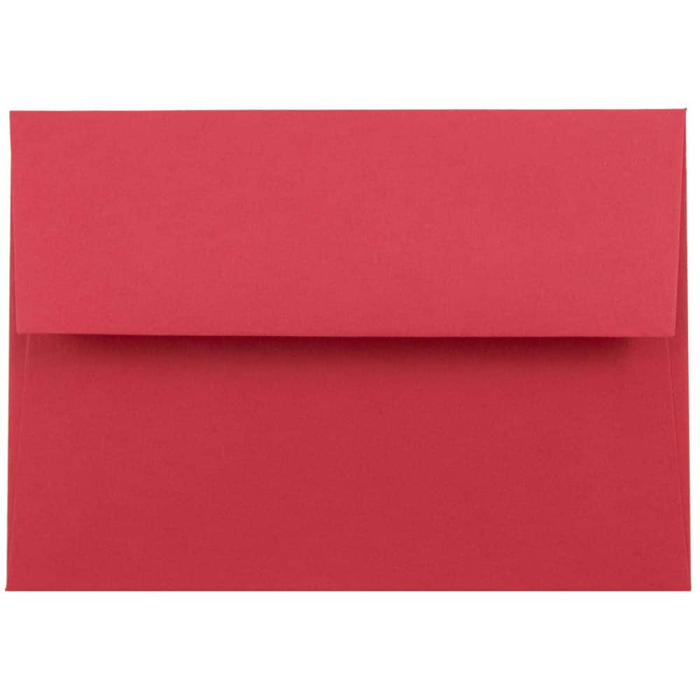 JAM Paper 4.375" x 5.75" Bright Colored Blank Greeting Cards & Envelopes, 100ct.