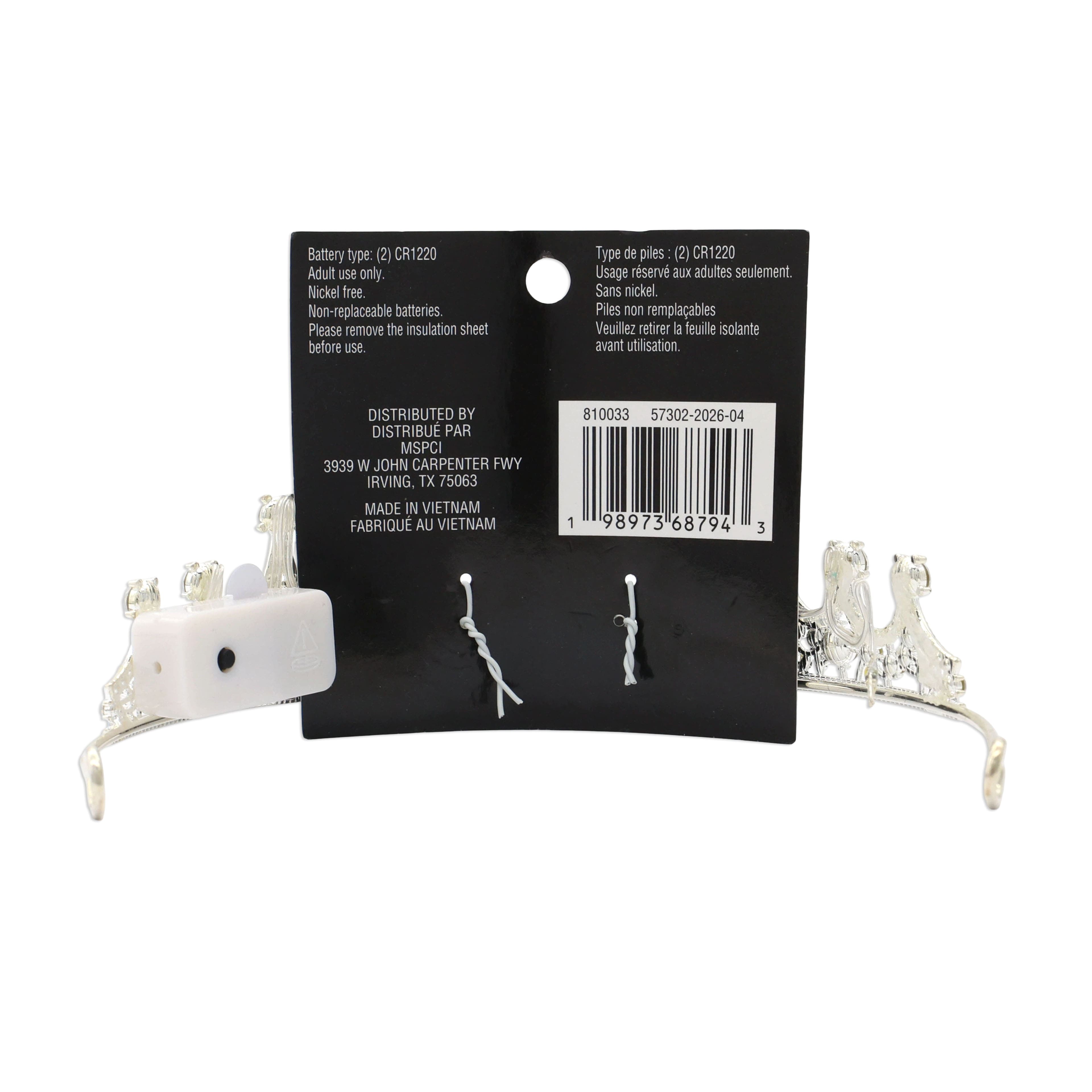 Halloween Silver Light-Up Crown by Celebrate It™