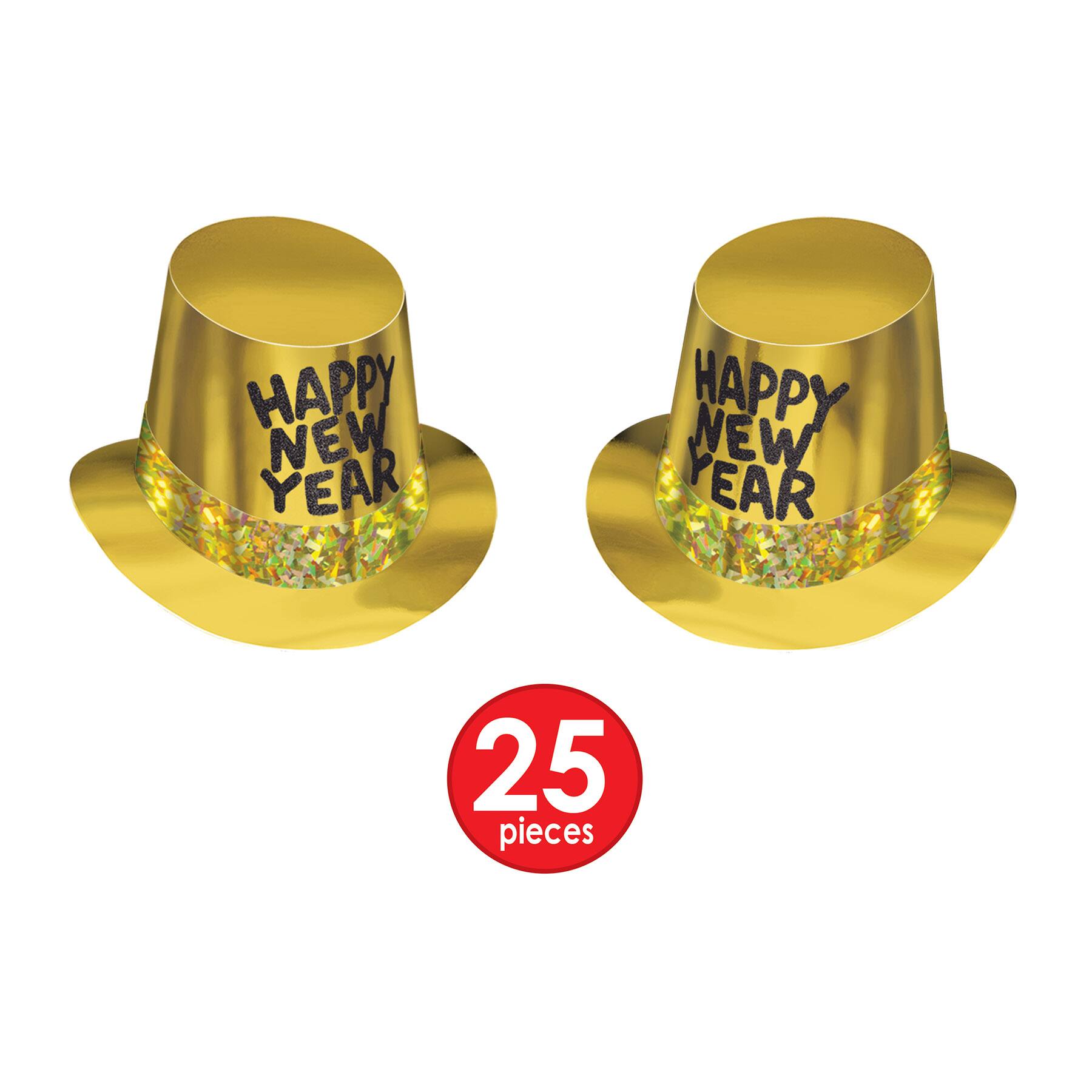 Beistle Gold & White New Year Rush Party Favor Kit for 50