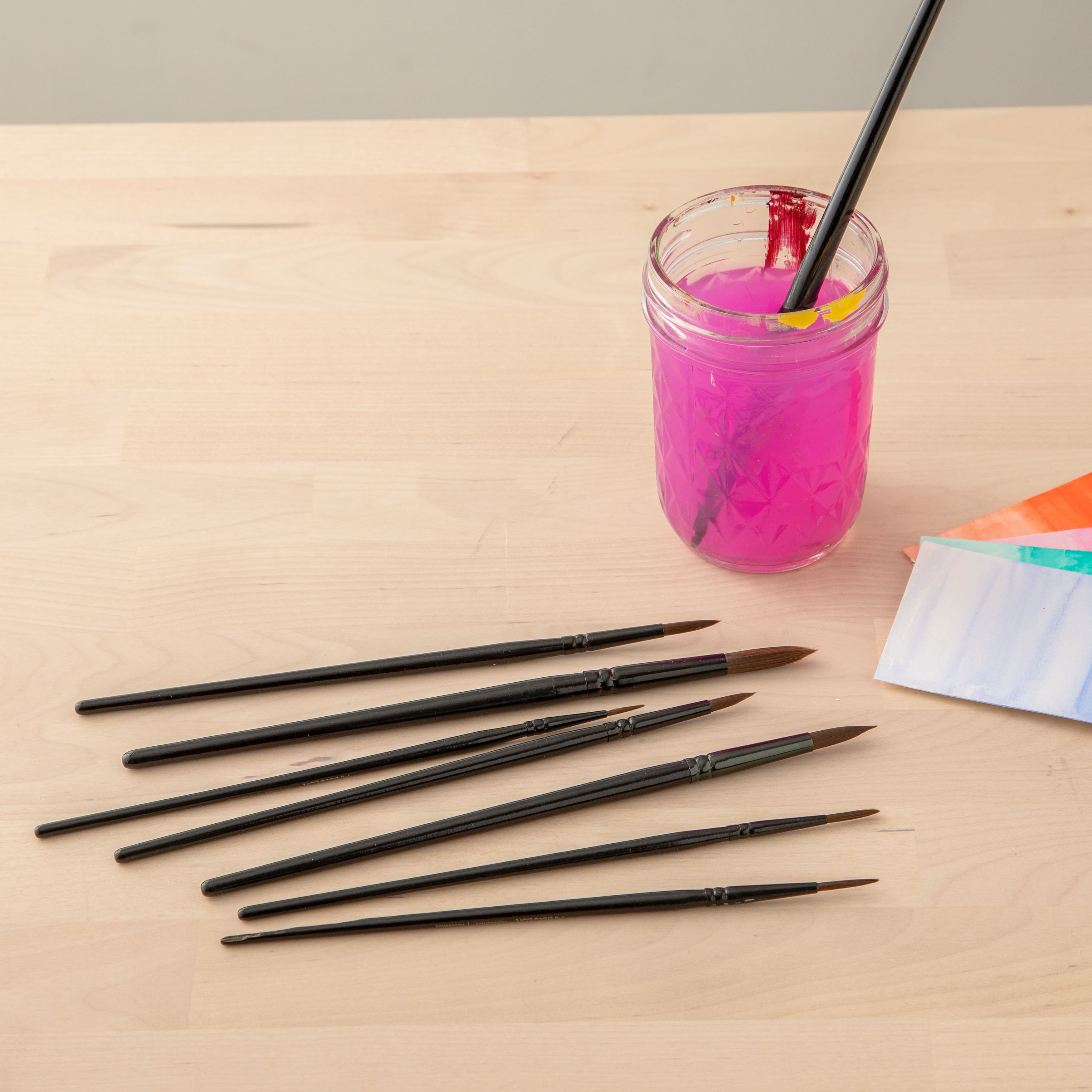 Necessities™ Synthetic Watercolor Round 8 Piece Brush Set by Artist's Loft®