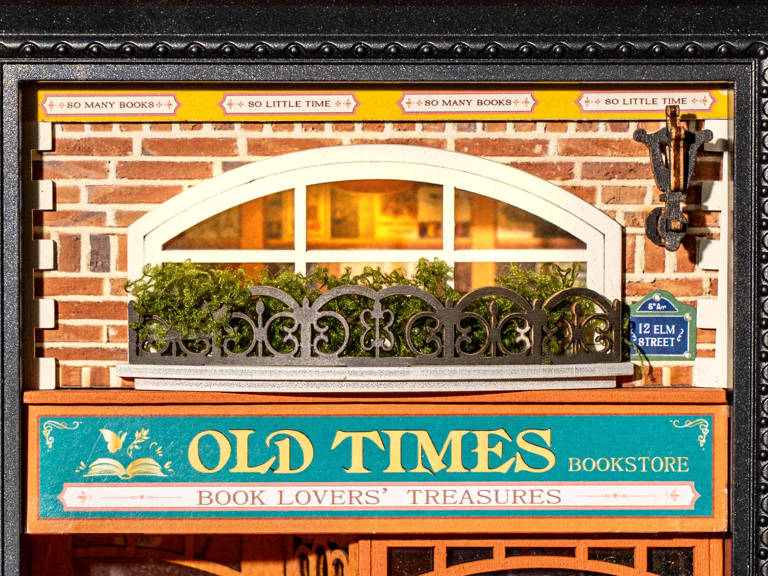 Rolife® Story Frames Old Times Bookstore Miniature Diorama Kit