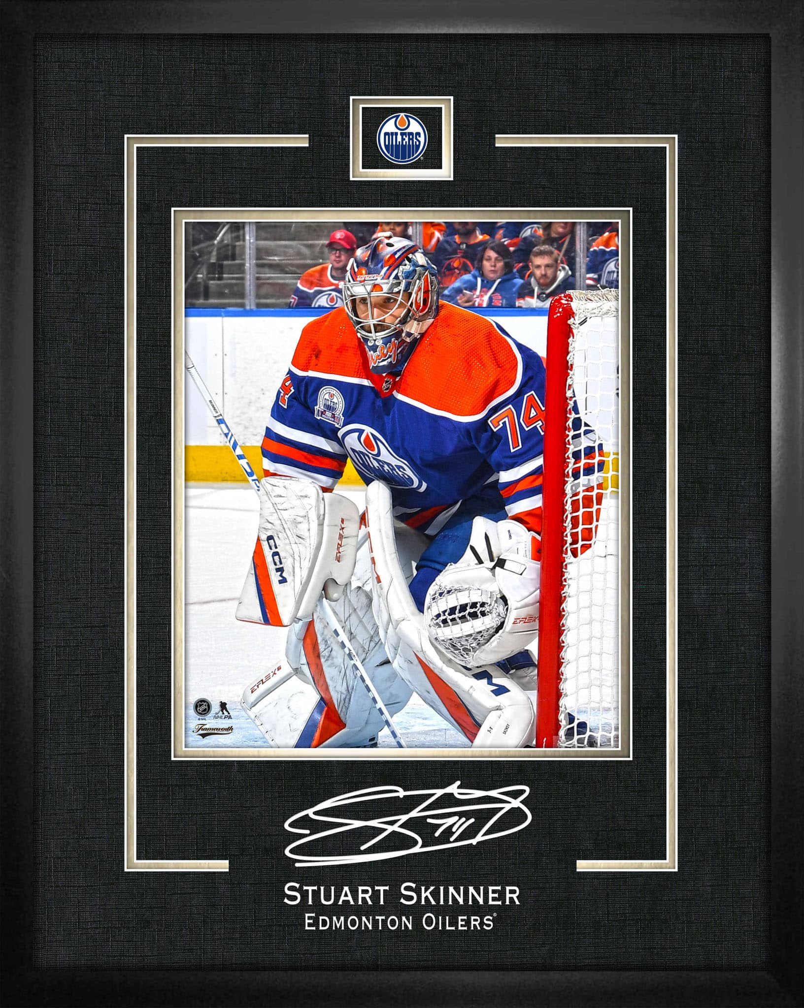 Stuart Skinner 16" x 20" Replica Signature Frame Oilers