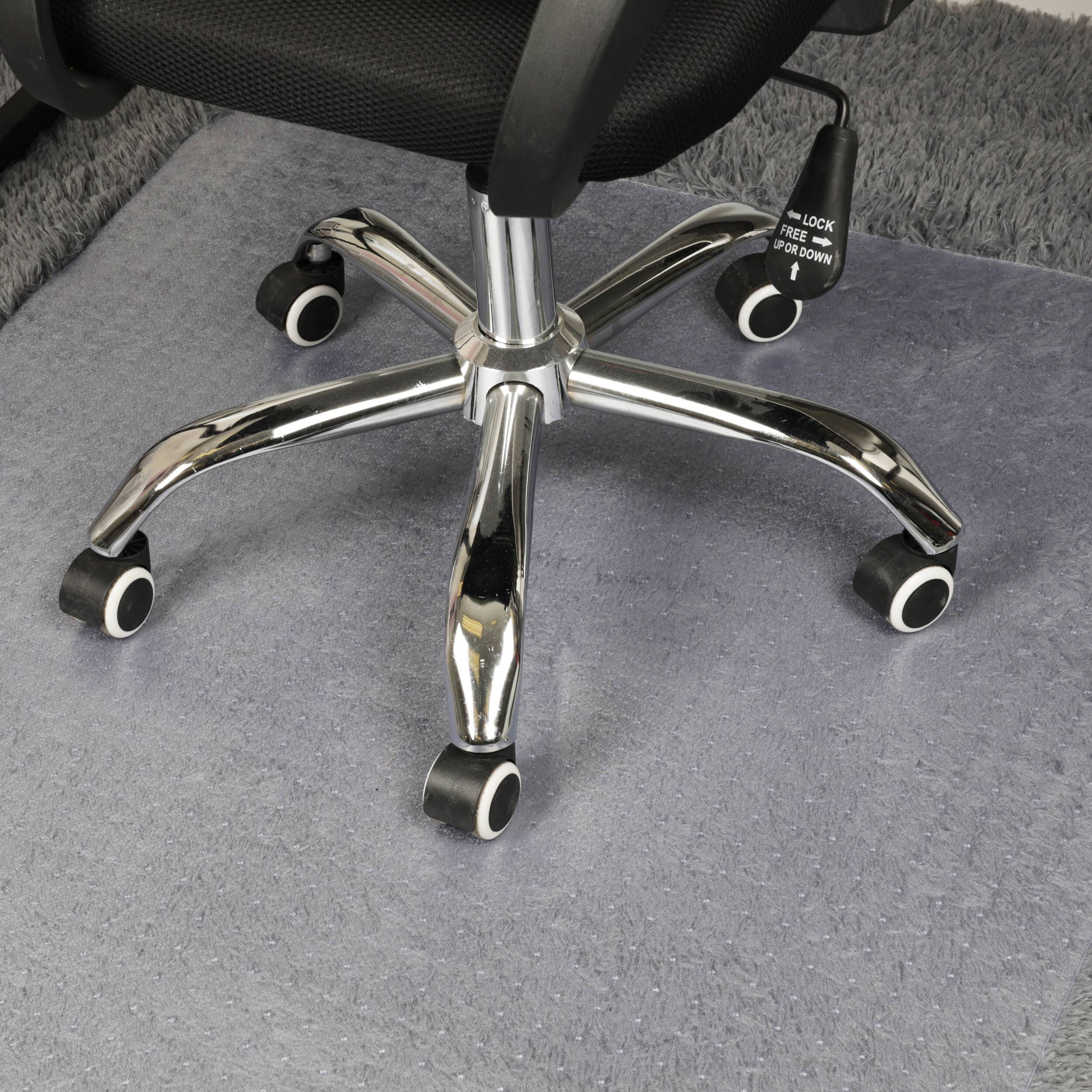Mind Reader 47.5" Clear Rolling Chair Carpet Protection Mat