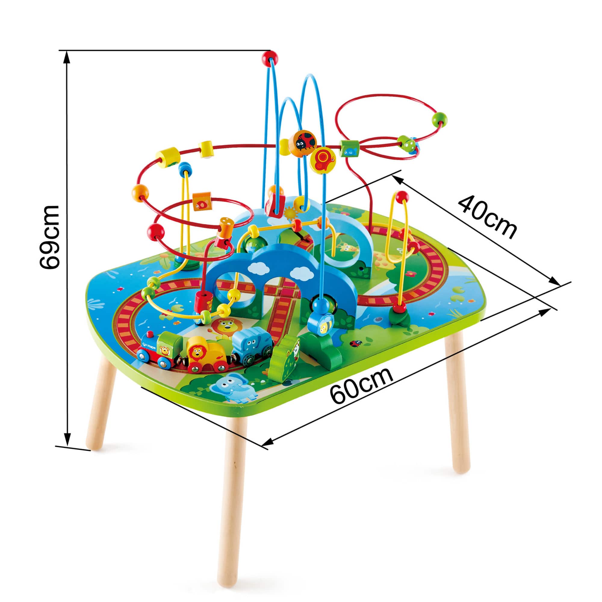 Hape Jungle Adventure Table Bead Maze & Railway