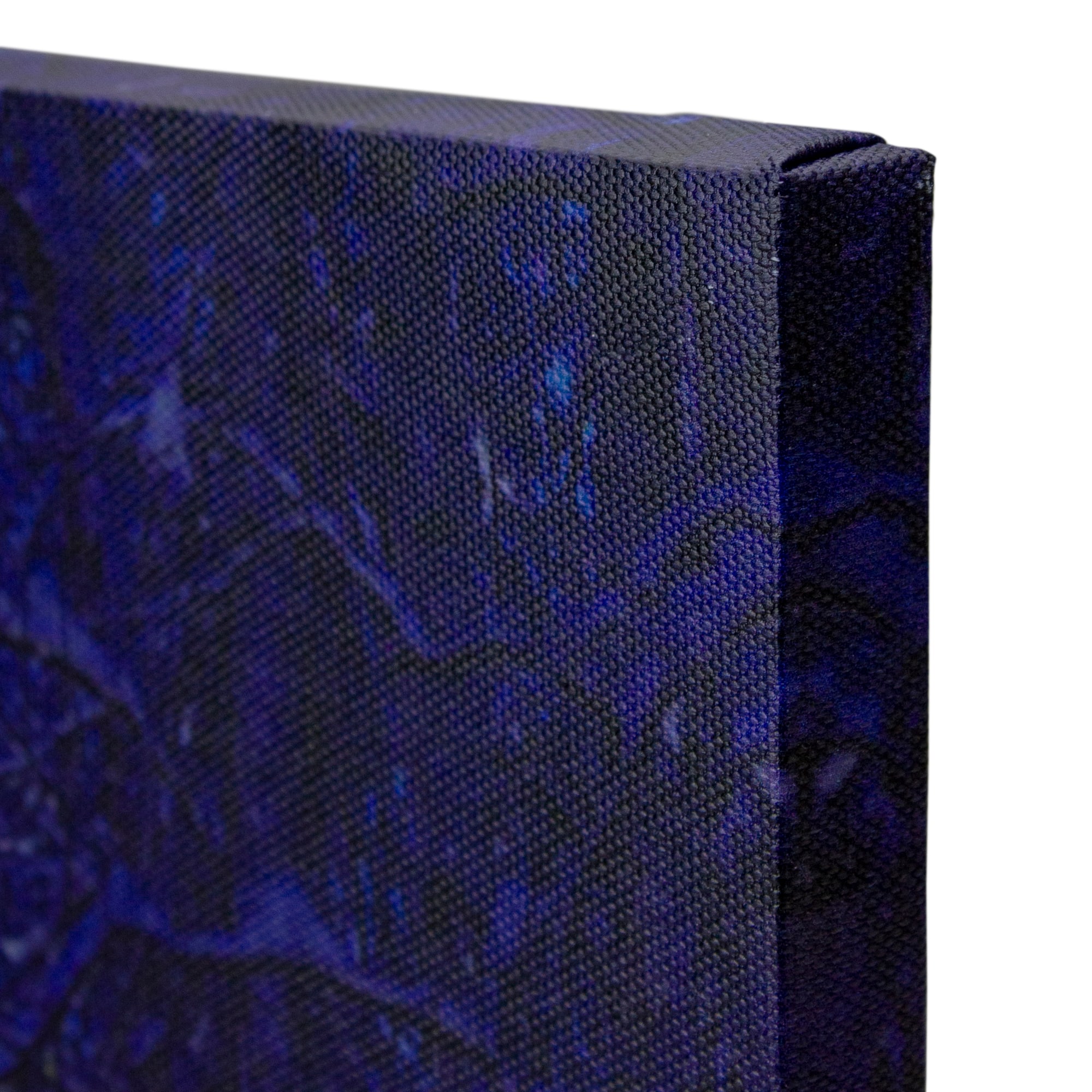 LED Lighted Nighttime In The Woods Winter Scene Canvas Wall Art
