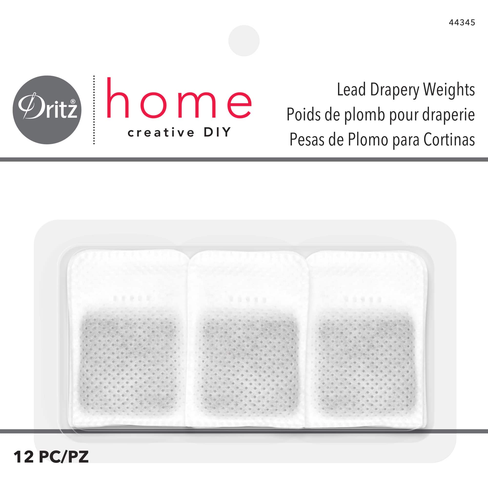 Dritz® Home Covered Lead Drapery Weights, 12ct.