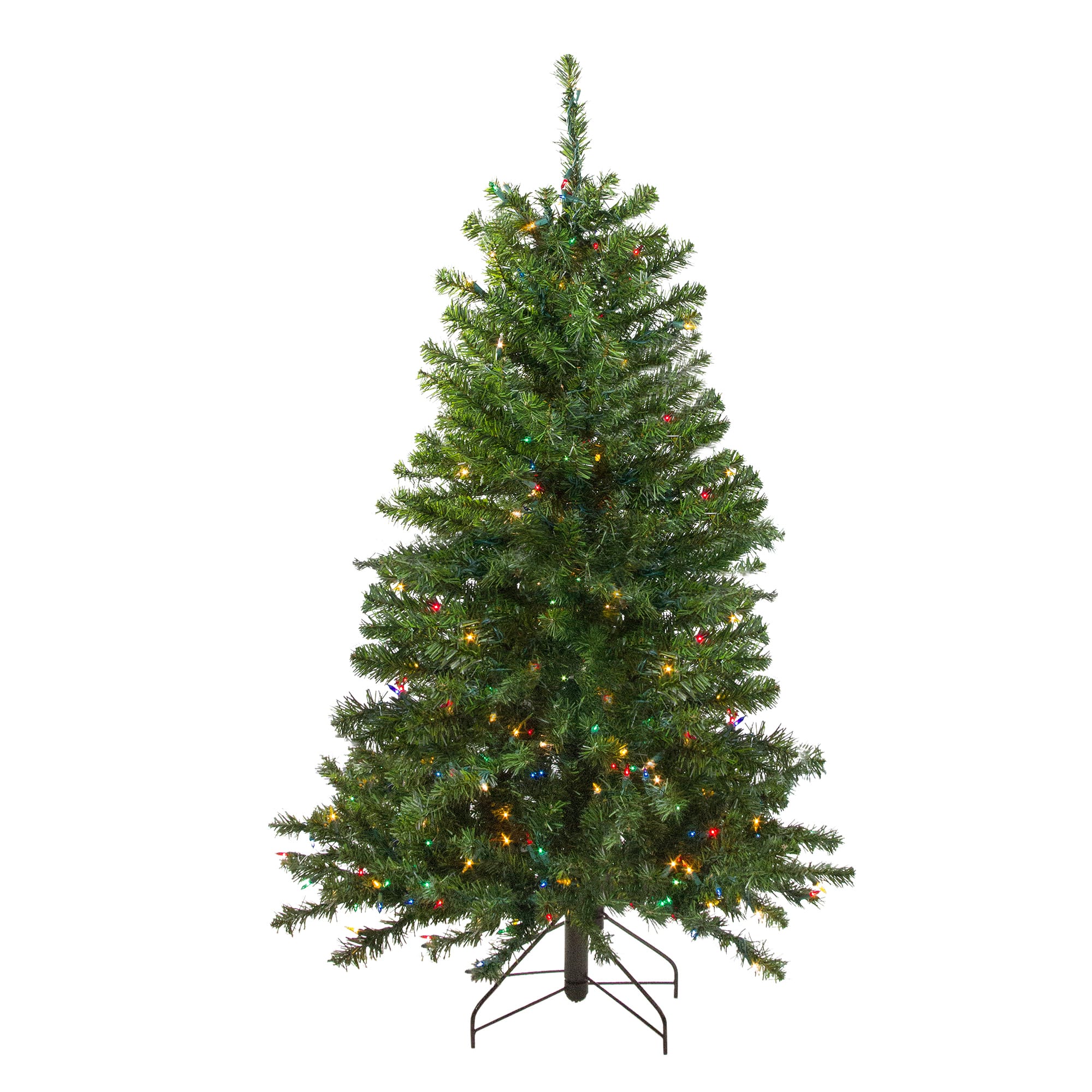 4ft. Pre-Lit Canadian Pine Artificial Christmas Tree, Multicolor Lights