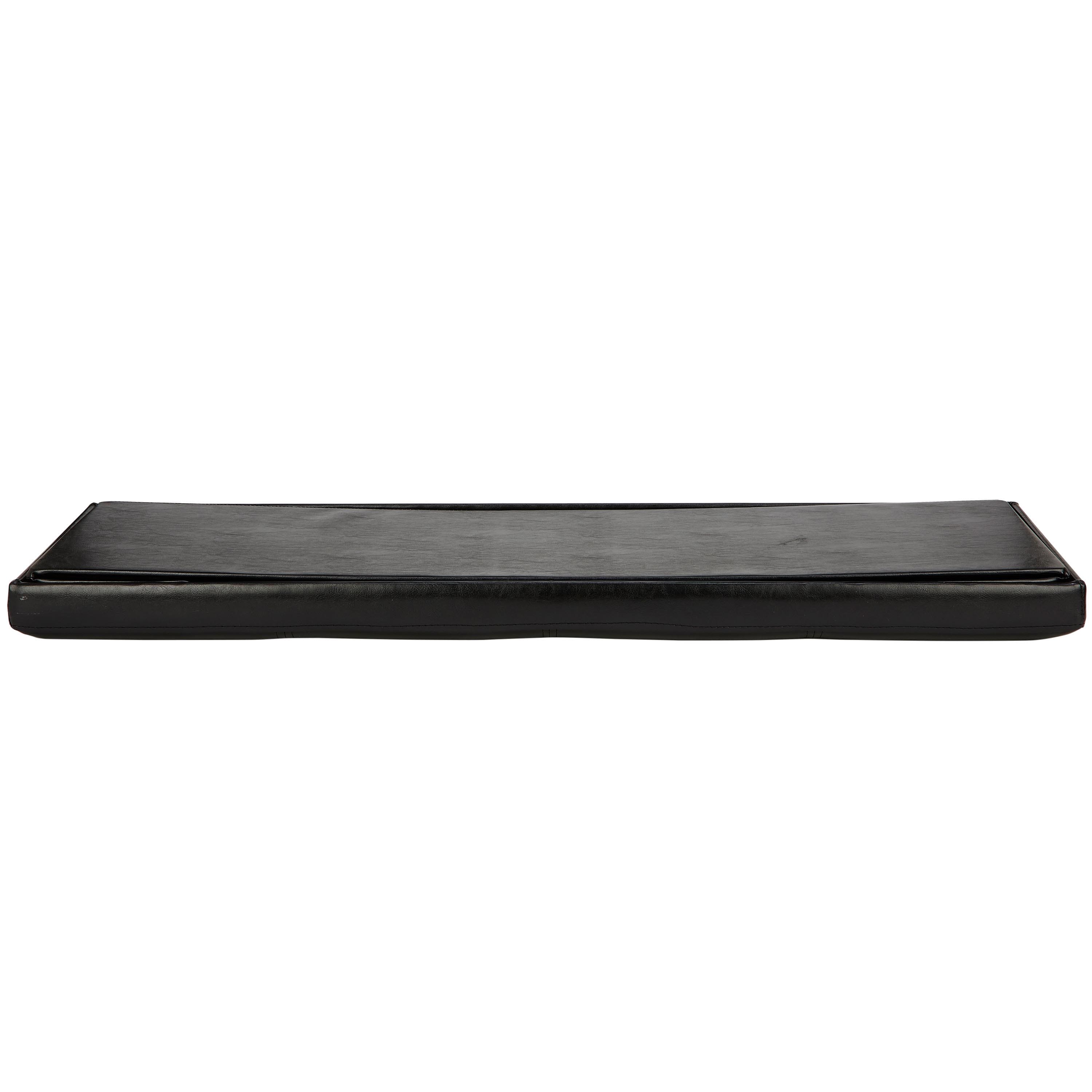 Simplify 44" Faux Leather Triple Folding Storage Ottoman