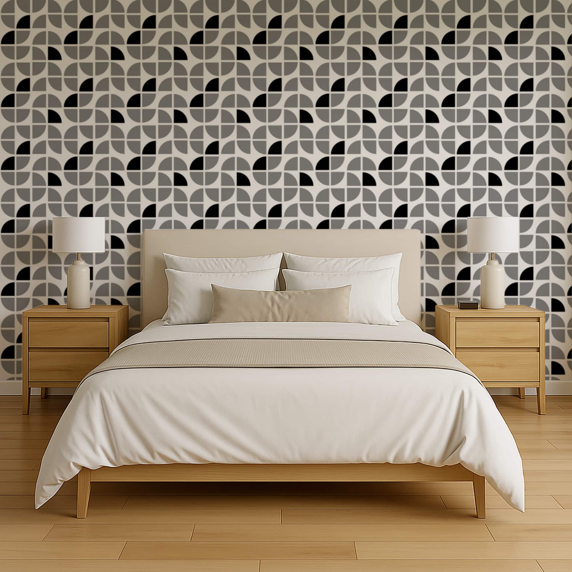 Designs Direct Mod Geo Crescents Peel & Stick Wallpaper