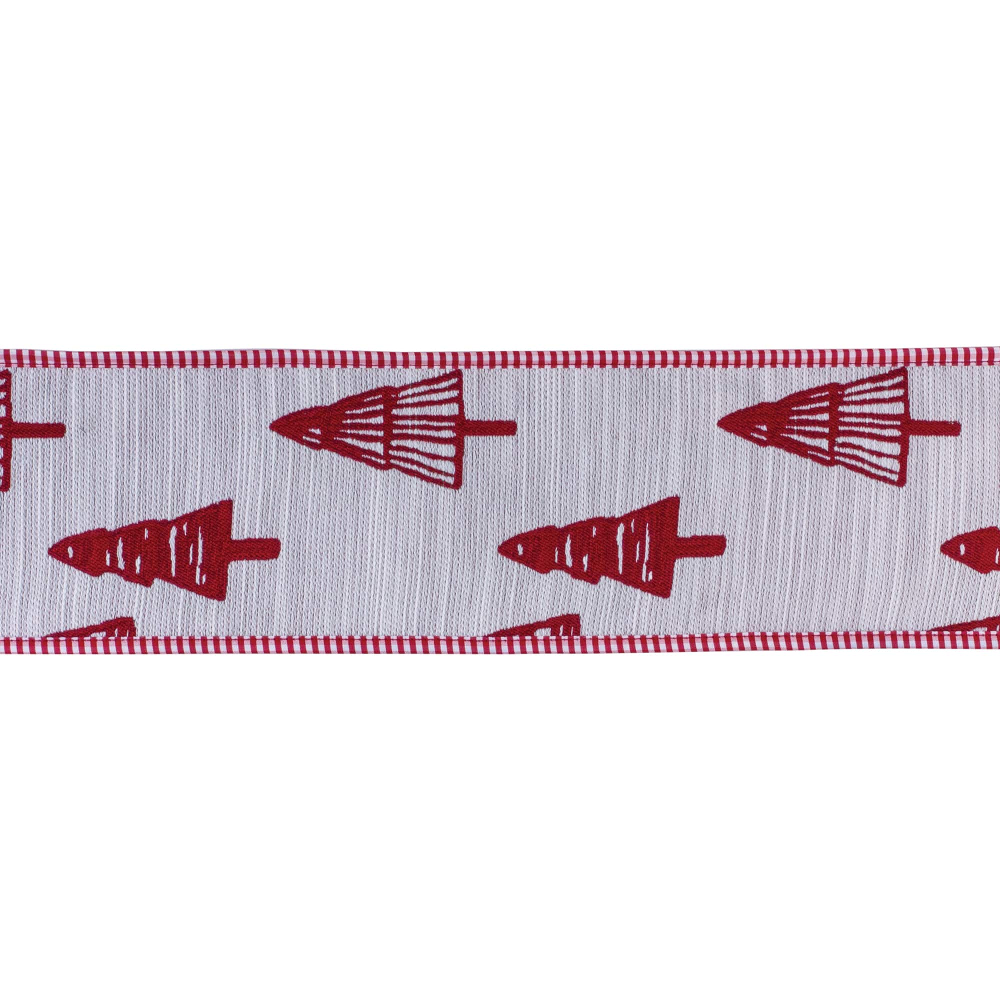 Melrose 4" x 5yd. Traditional Holiday Tree Wired Ribbon | Michaels®