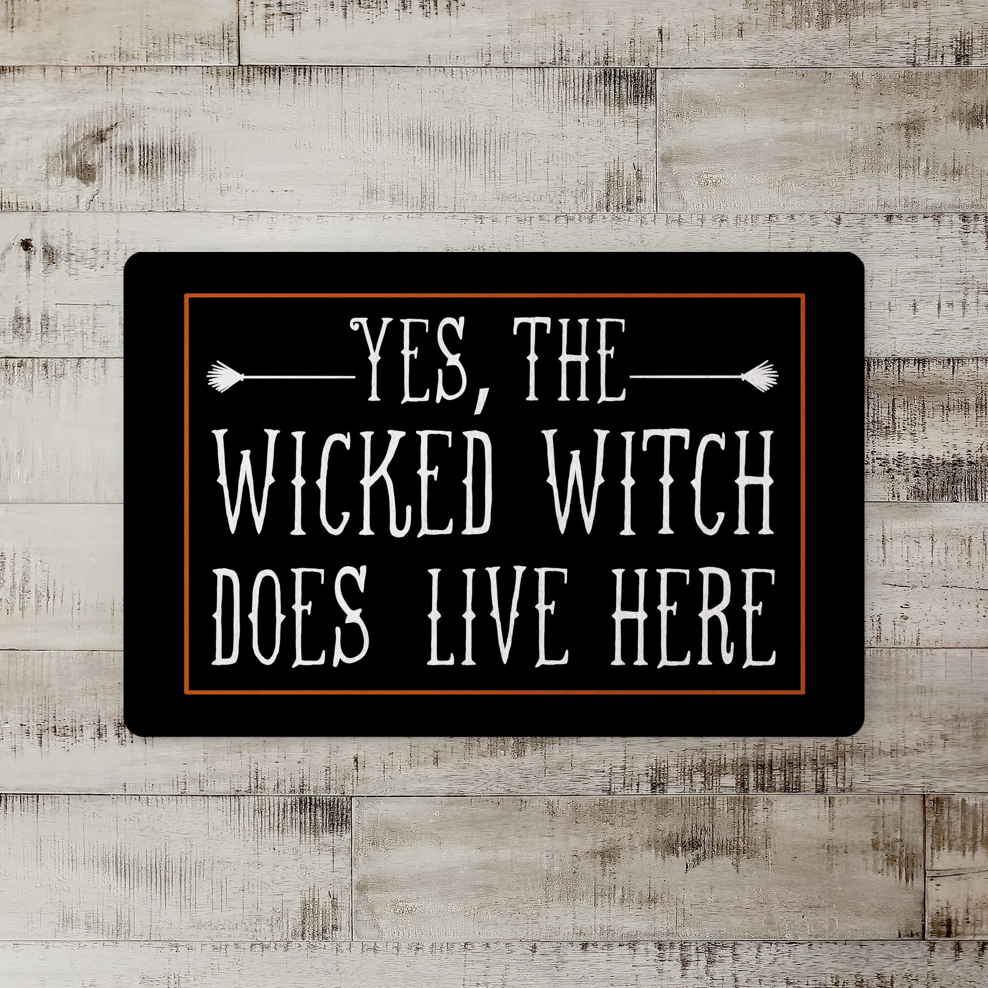 Wicked Witch Lives Here Floor Mat