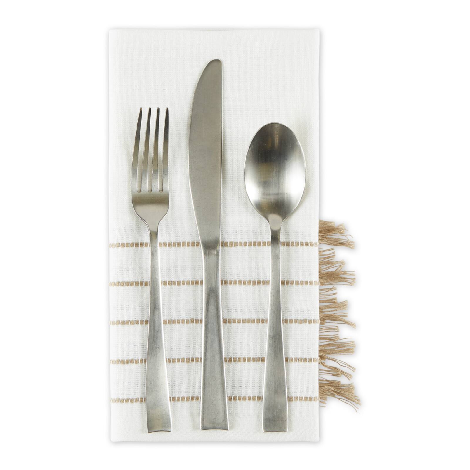 DII® Striped Tassel Napkins, 4ct.