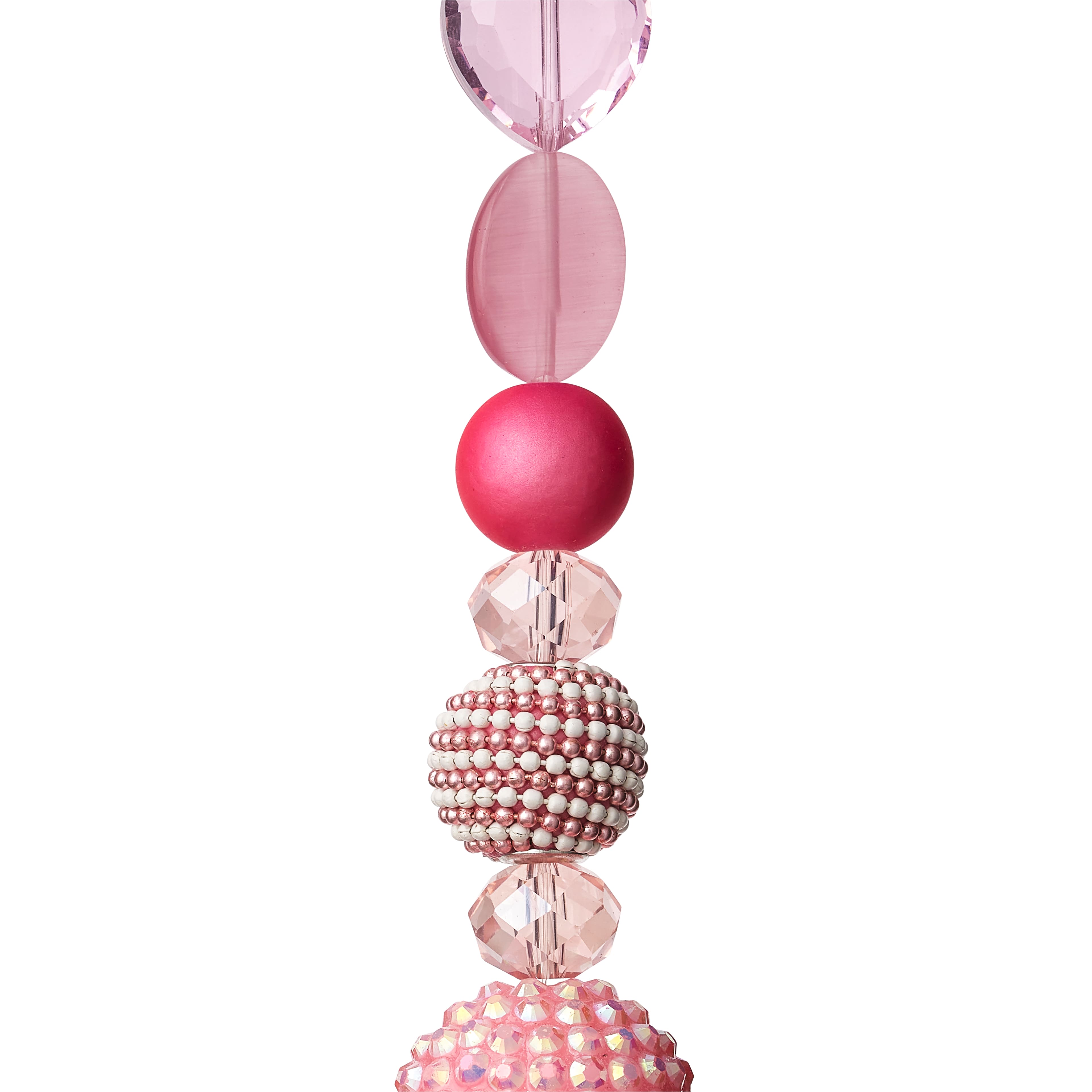 12 Packs: 13 ct. (156 total) Pink Glass & Resin Mixed Beads by Bead Landing™