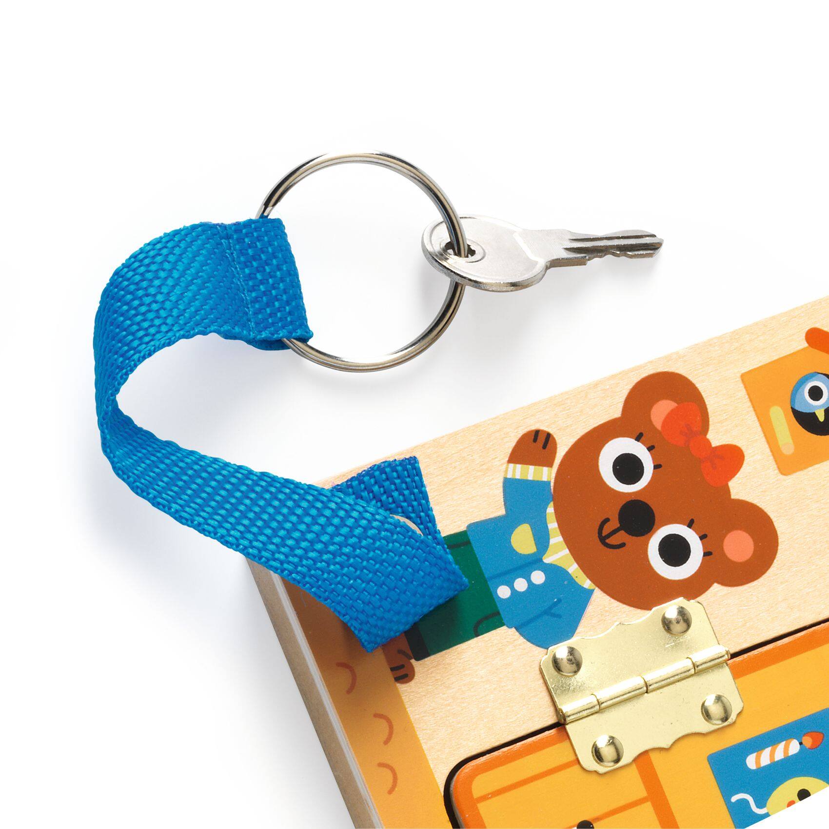 DJECO Cabanalock Skill Wooden Lock Activity Board Kit