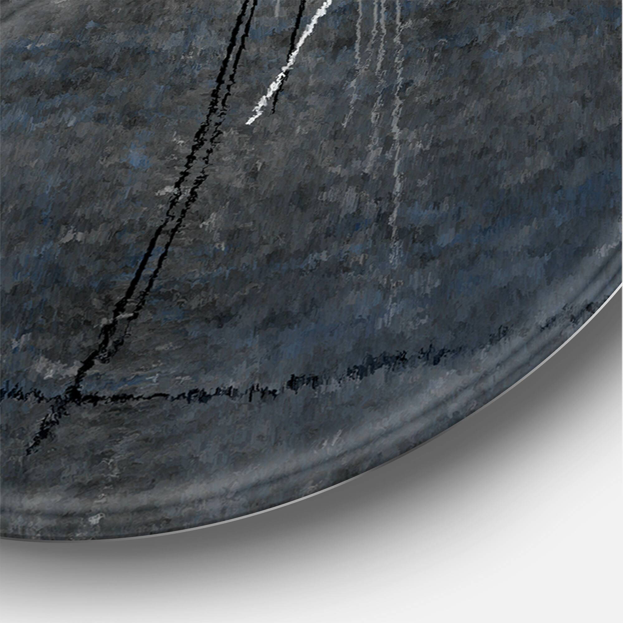 Designart - Teal Meets Grey Abstract Art