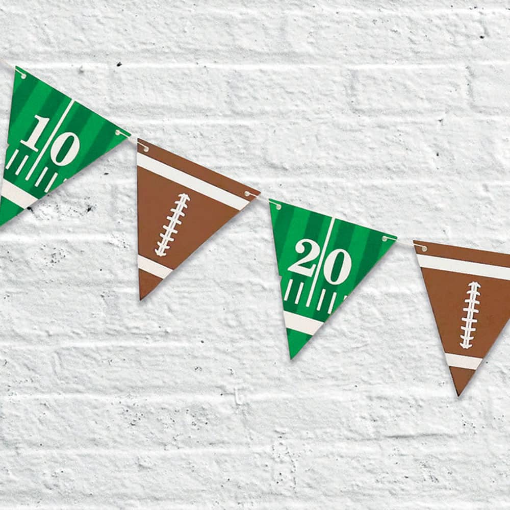 7.8ft. Football & Field Banner by Celebrate It™