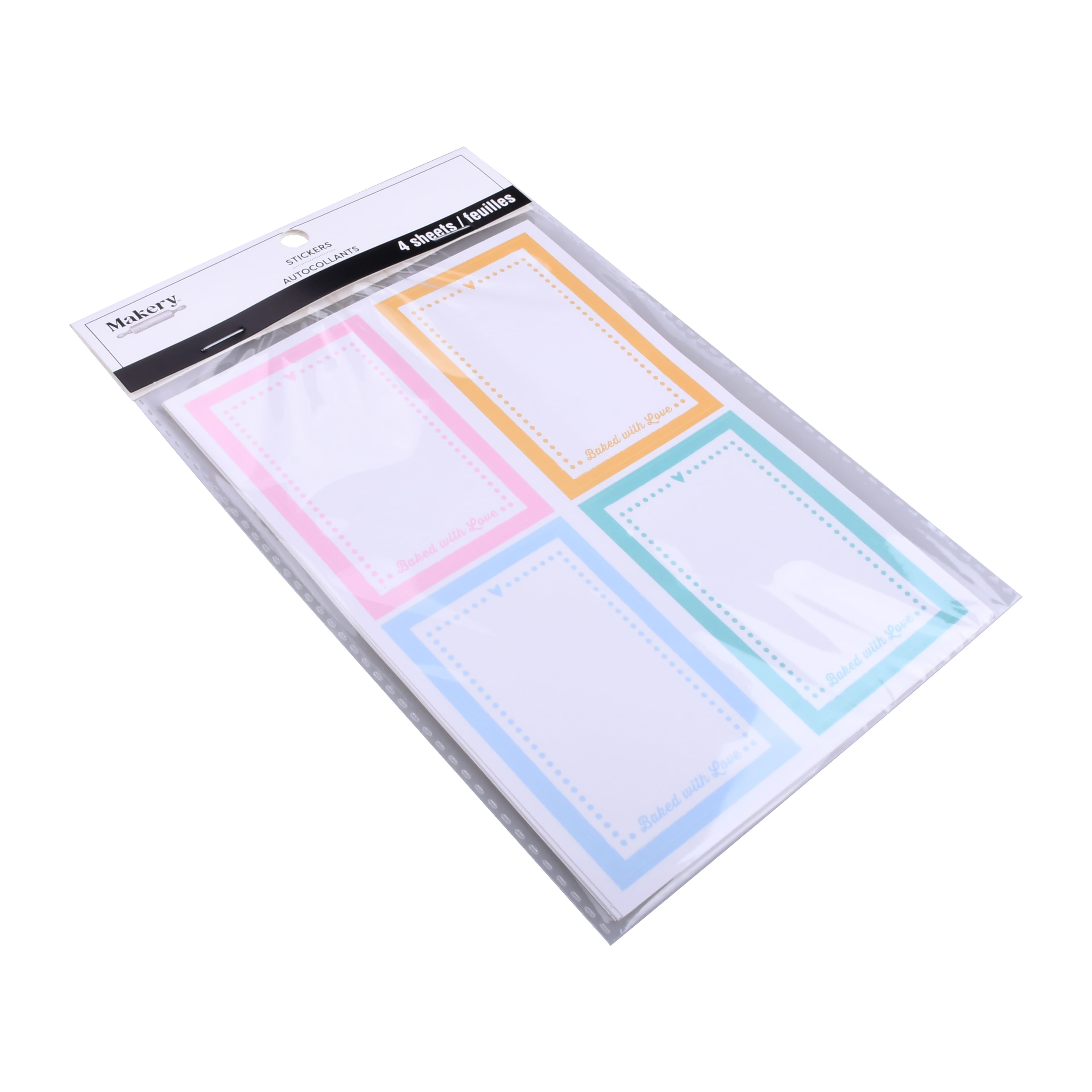 Baked With Love Rectangle Stickers, 16ct. by Makery™