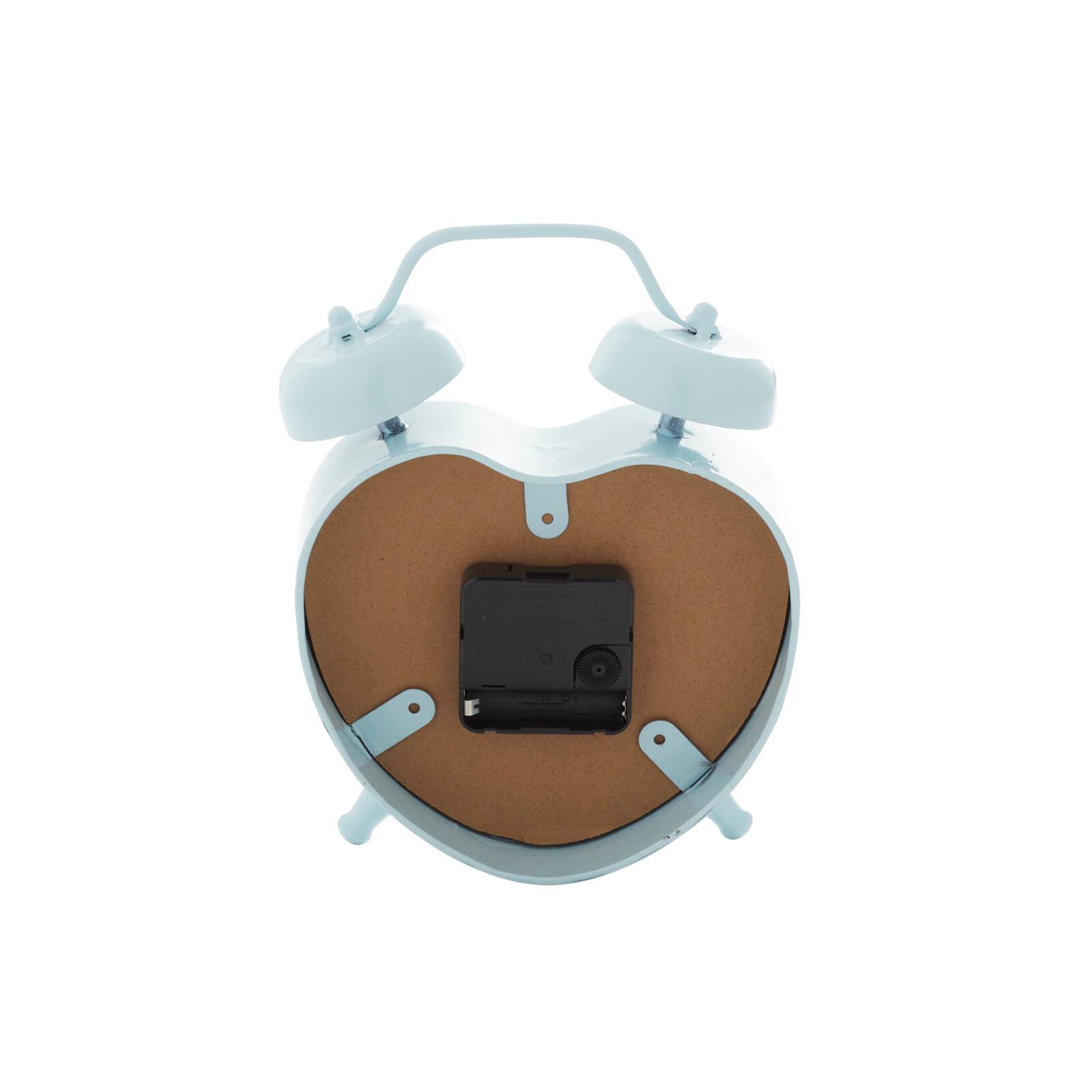 8.5" Metal Heart Farmhouse Clock