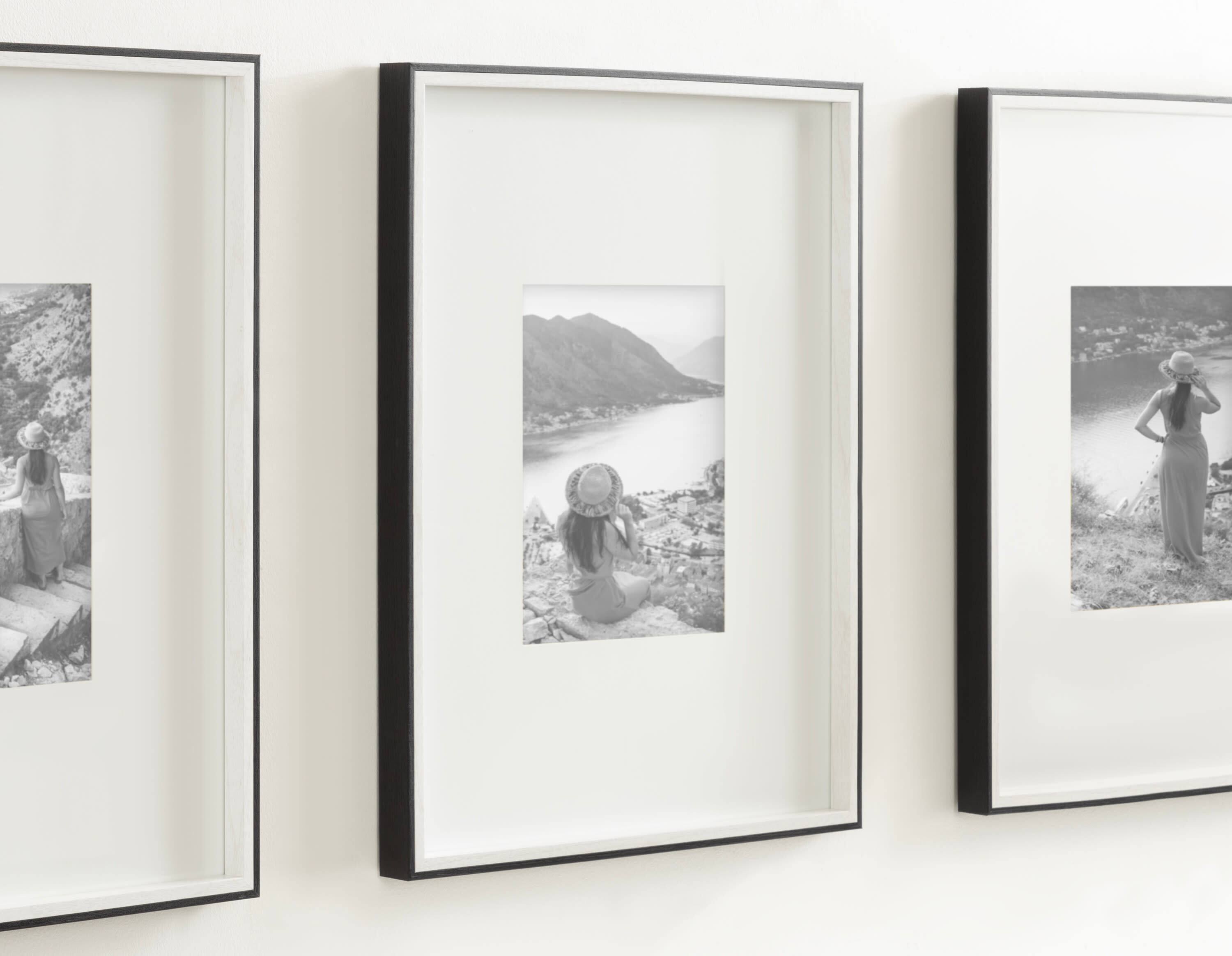 Kate and Laurel Gibson 16" x 20" Picture Photo Frames with 8" x 10" Mat, 3ct.