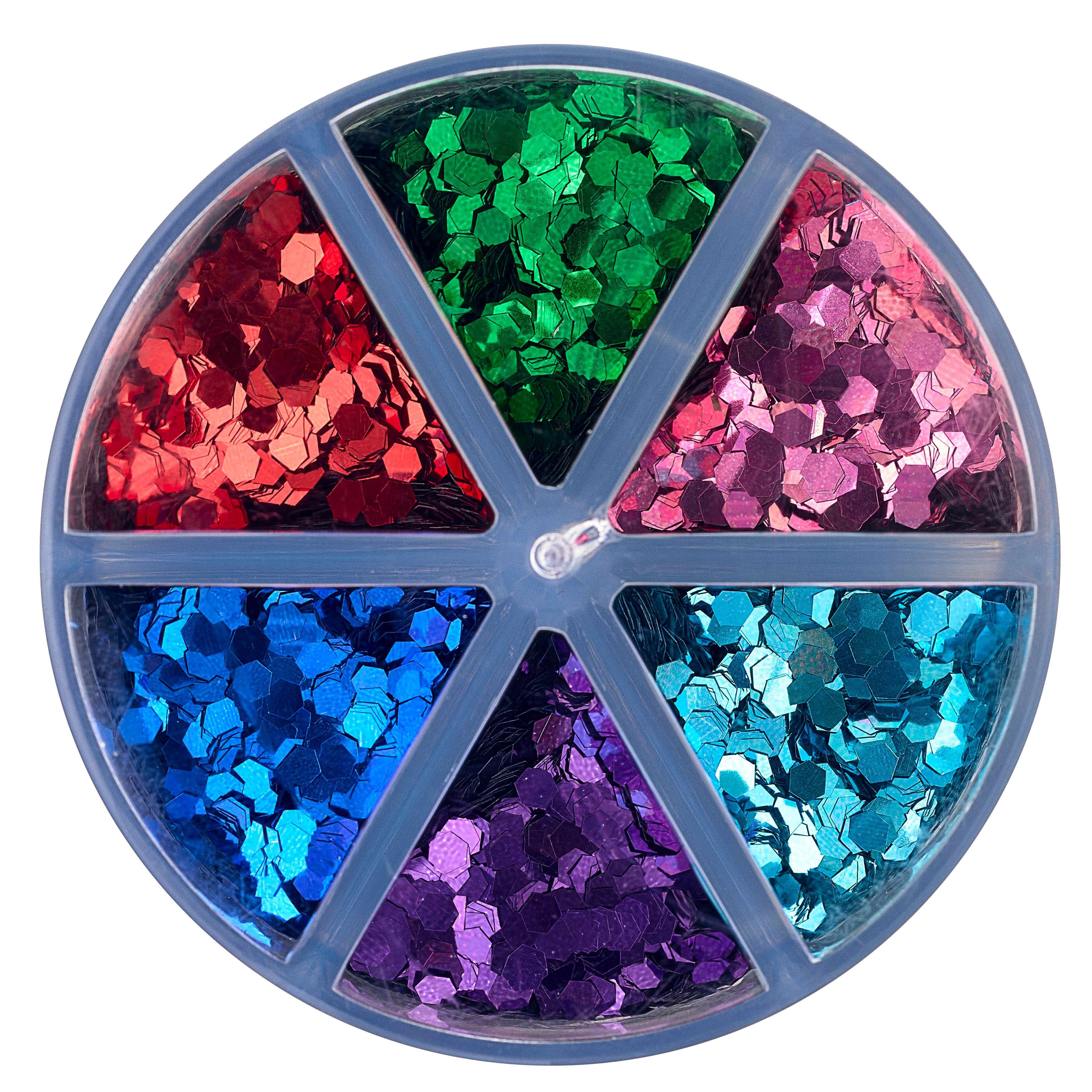 12 Pack: Signature™ Primary Chunky Glitter Caddy by Recollections™