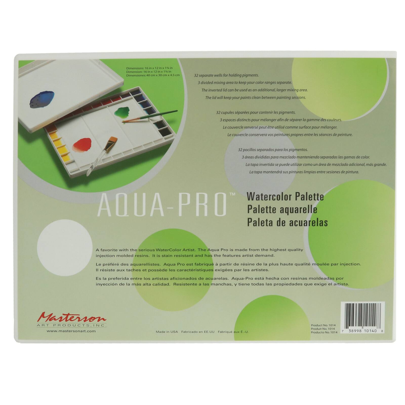 Masterson Aqua Pro™ Watercolor Palette