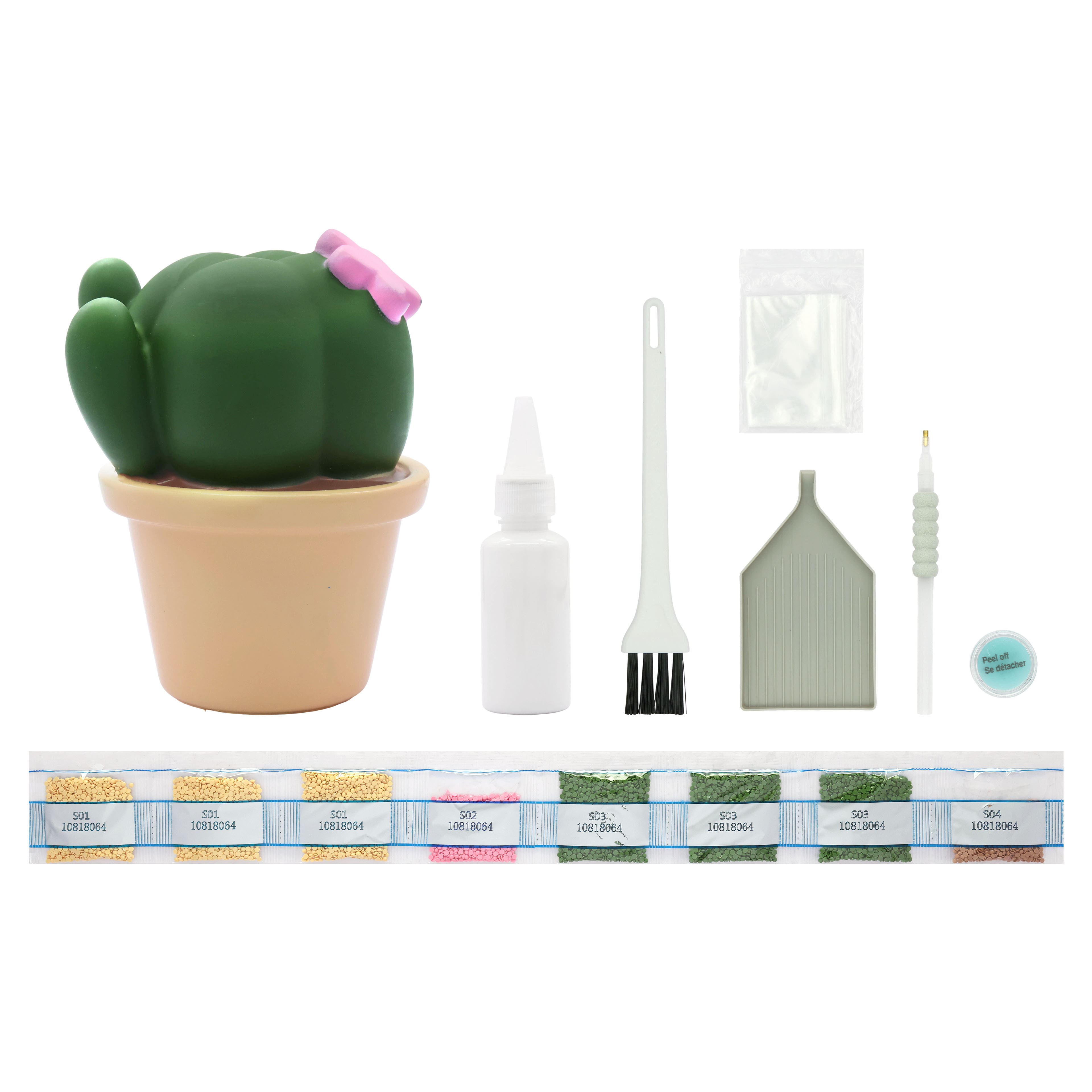 5.5" Potted Cactus 3D Diamond Art Kit by Make Market®