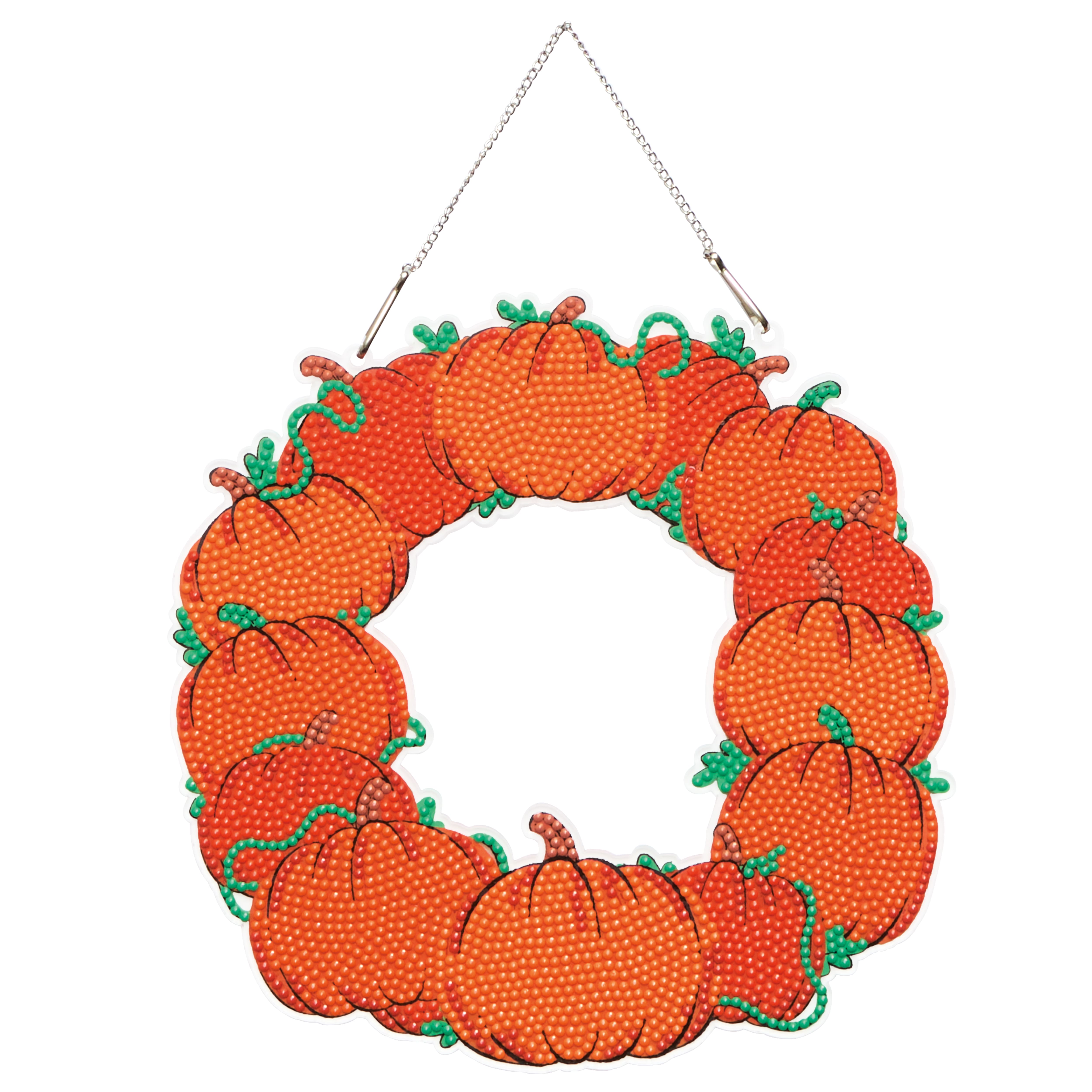 8" Pumpkins Wreath Diamond Art Kit by Make Market®