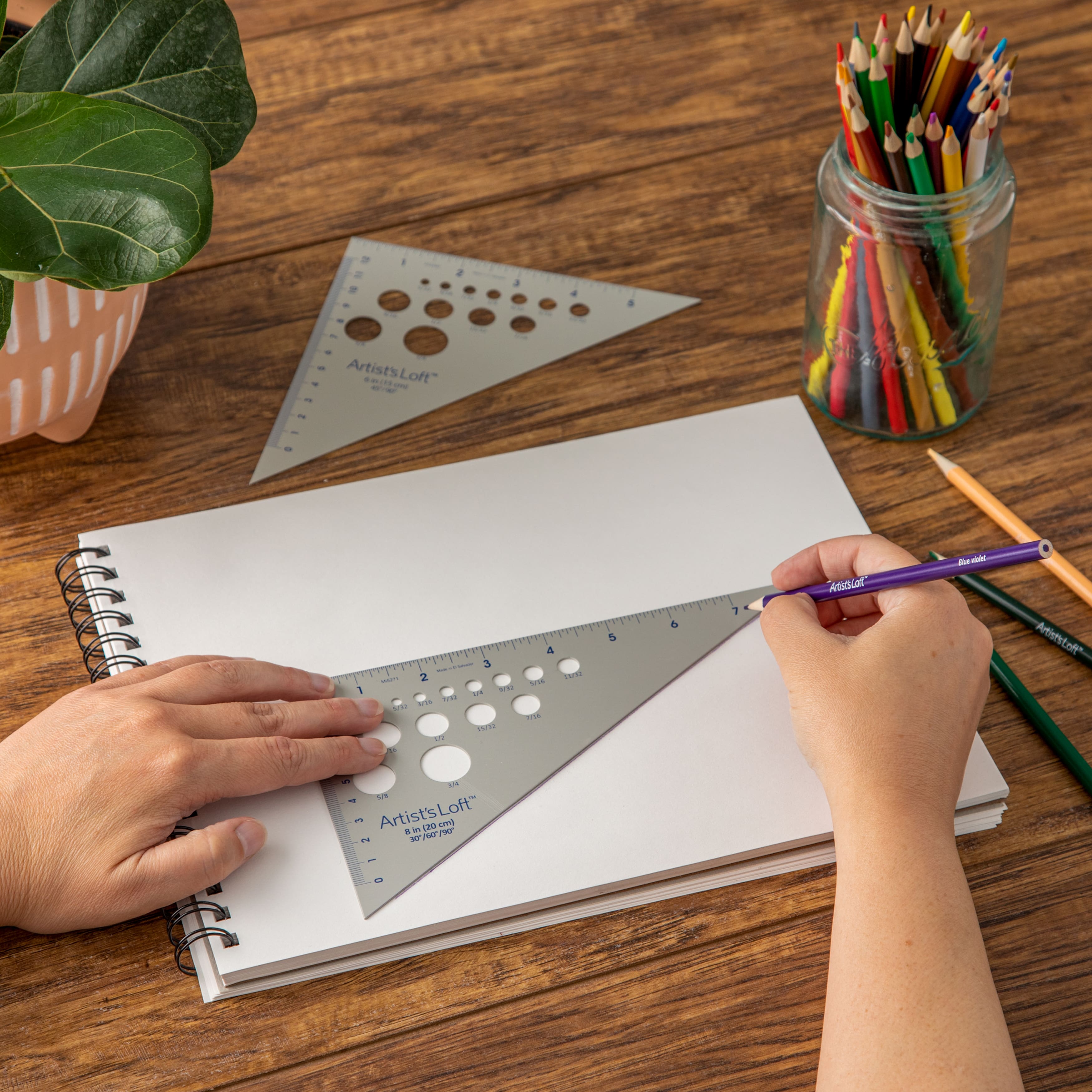 6 Pack: Aluminum Triangle Set by Artist's Loft™