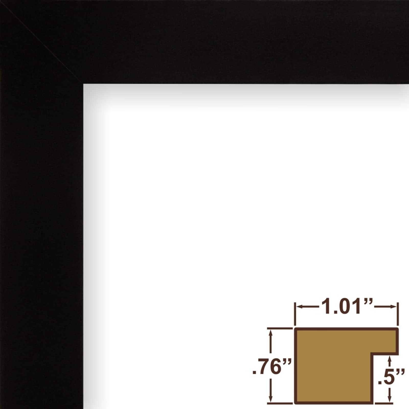 2 Pack Craig Frames Essentials Modern Black Picture Frame