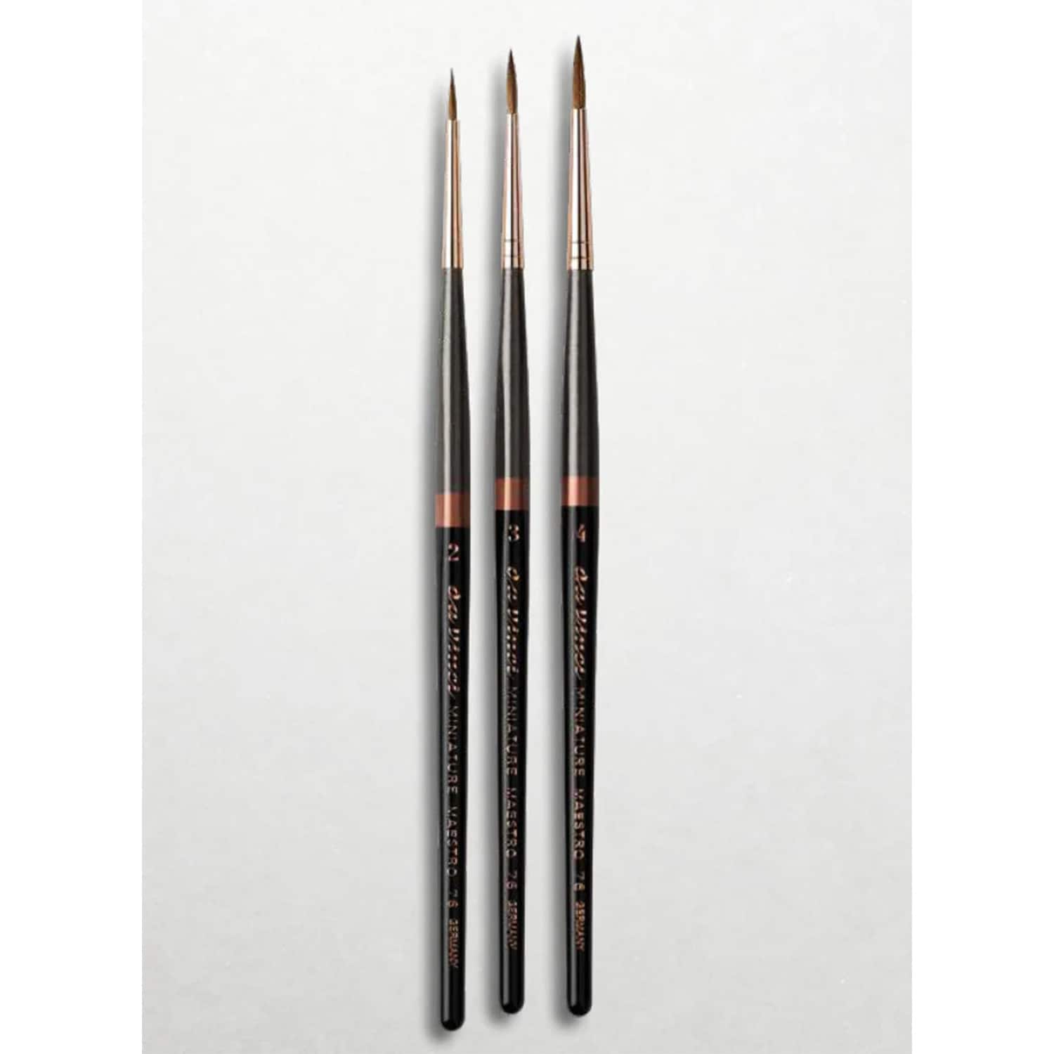 da Vinci MINI MAESTRO Series 76 3 Piece Round Brush Set