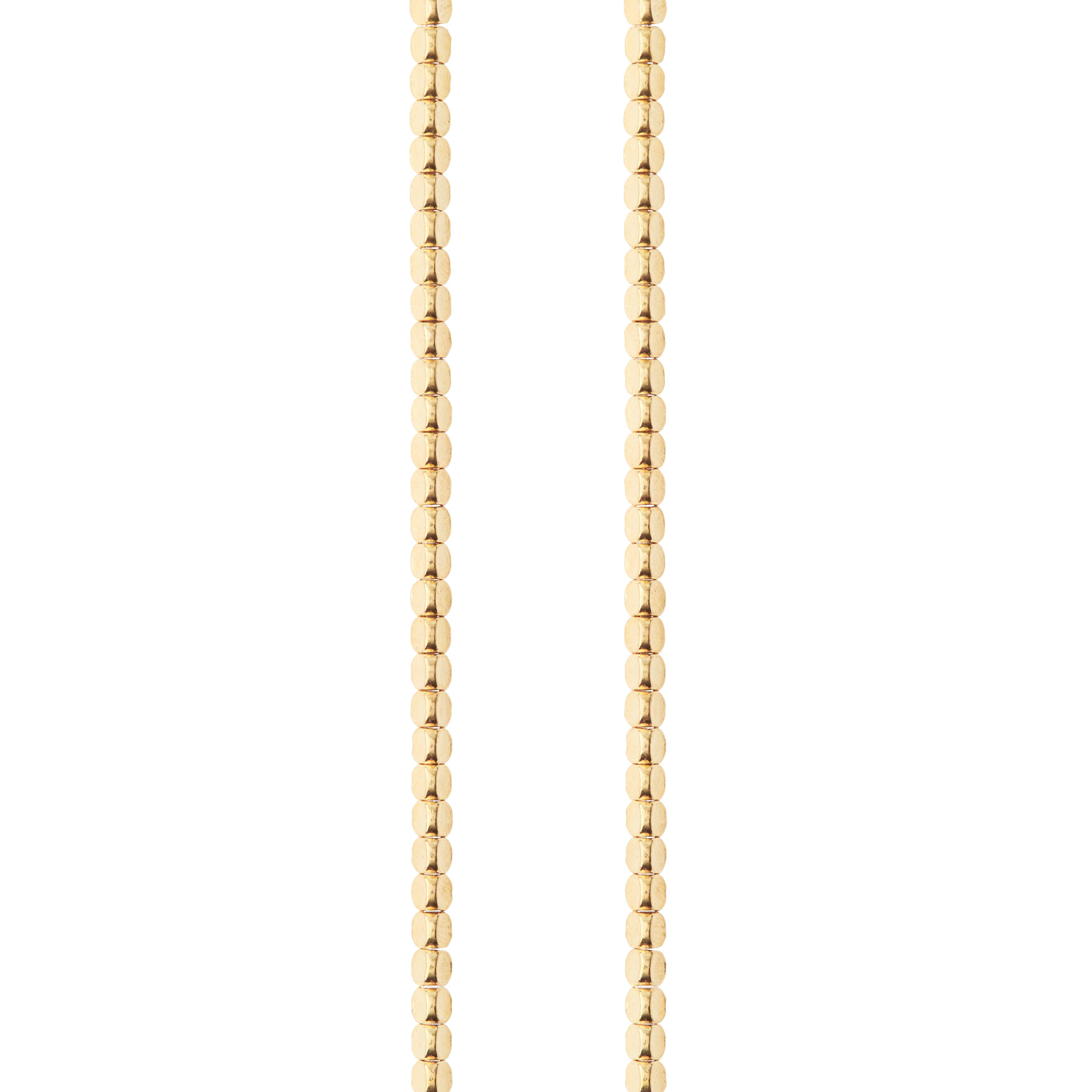 12 Pack: Gold Metal Irregular Shape Beads, 3mm by Bead Landing™