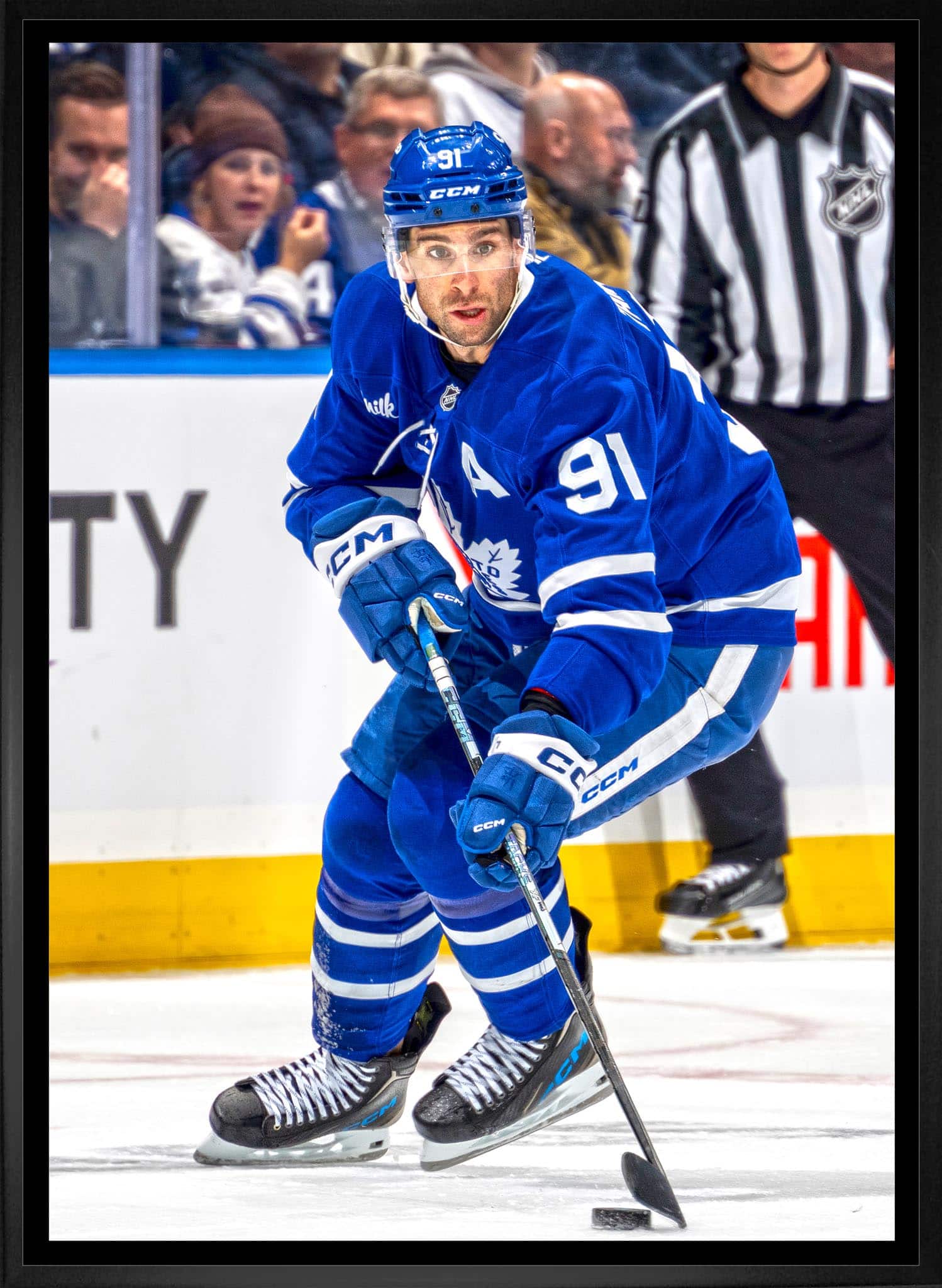 John Tavares 20" x 29" Framed Canvas Toronto Maple Leafs 22.5" x 31.5"