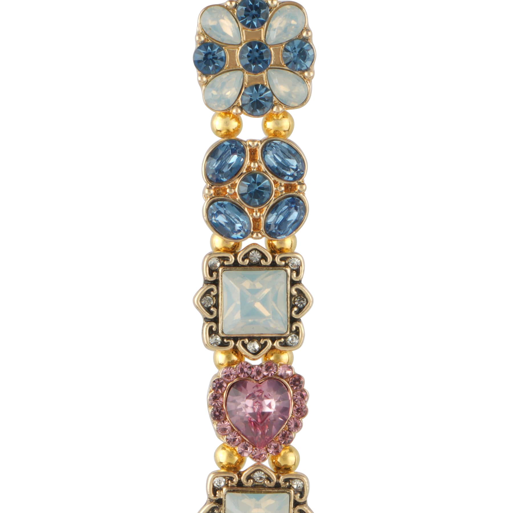 Mixed Rhinestone & Gold Metal & Glass Brooch Beads, 7ct. by Bead Landing™