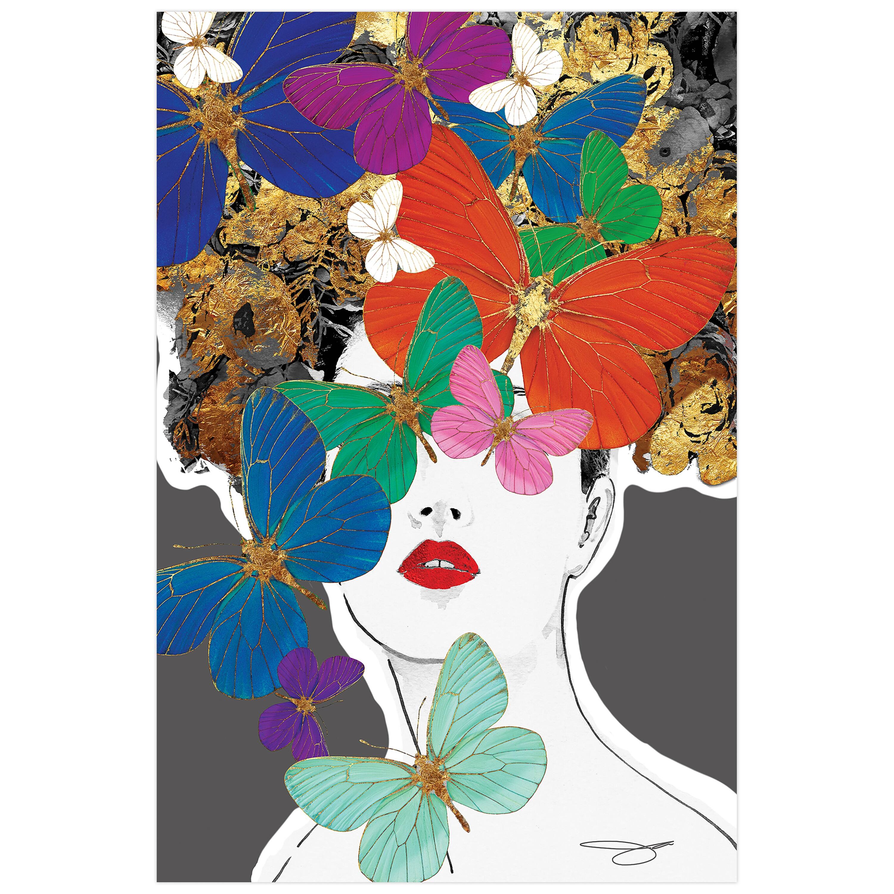 Empire Art Direct 48" x 32" Blindfolded Frameless Free Floating Printed Tempered Glass Wall Art