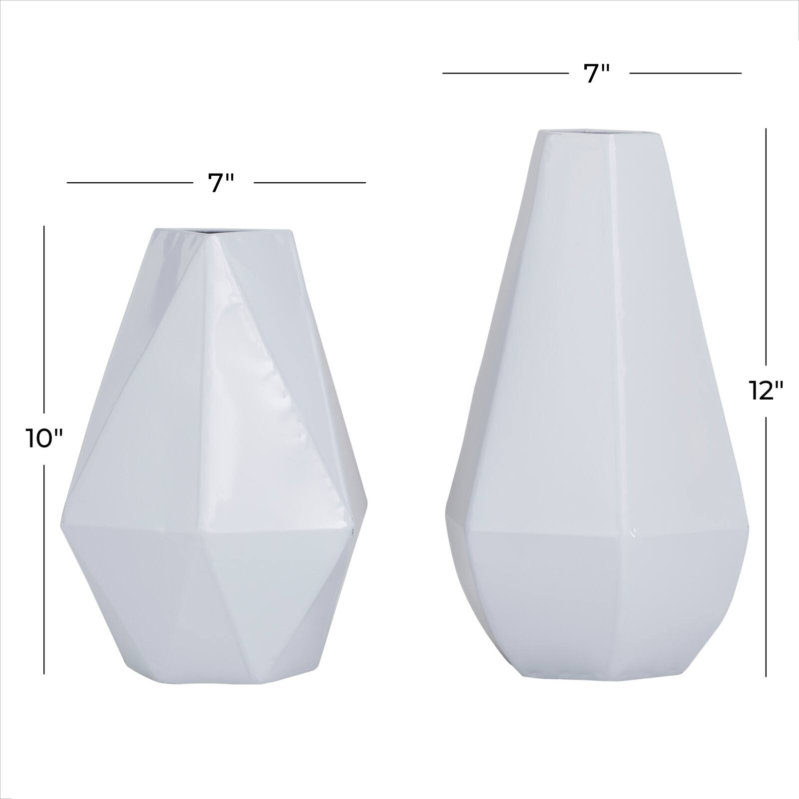 CosmoLiving by Cosmopolitan Iron Contemporary Vase
