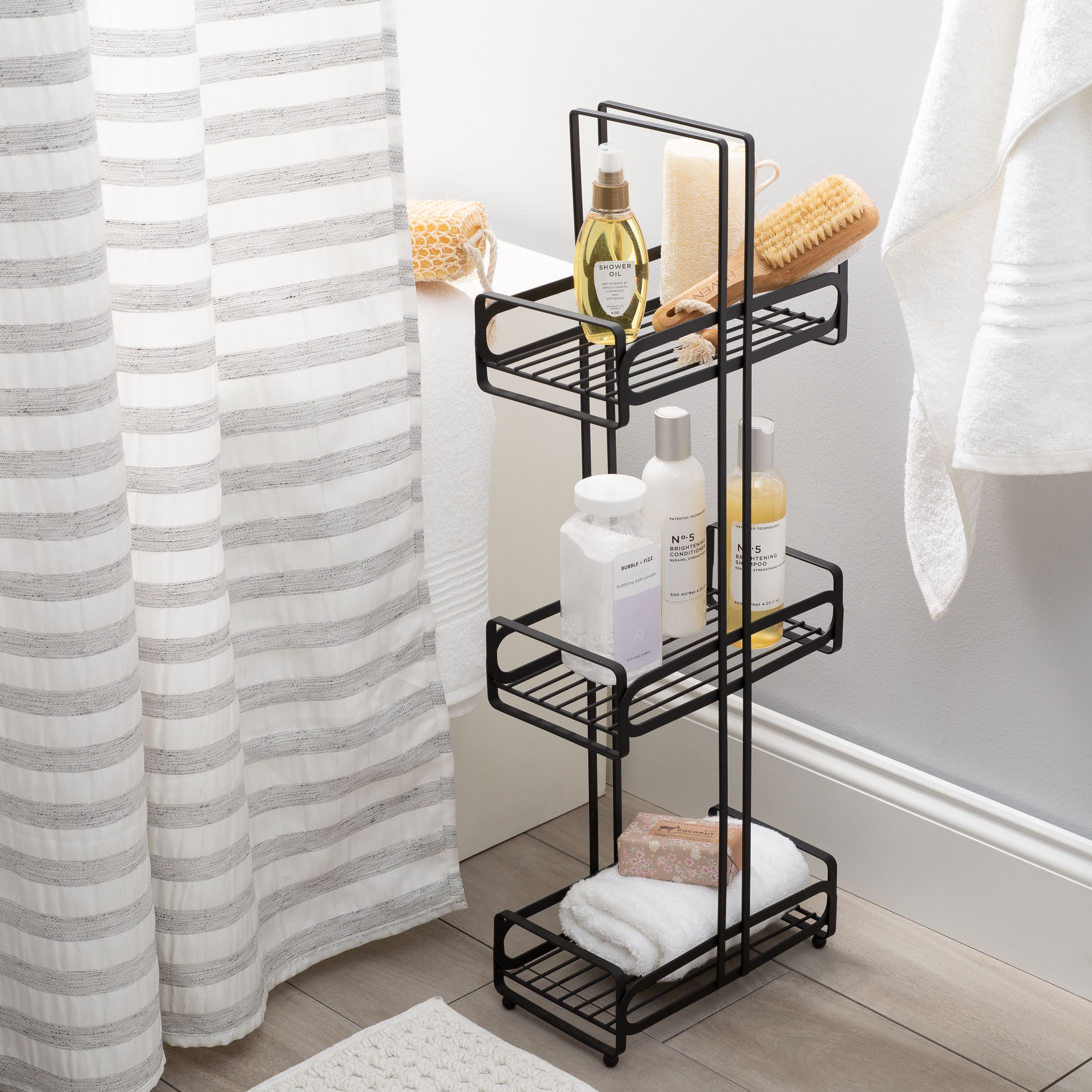 Elle Décor Noir Black 3 Tier Spa Tower