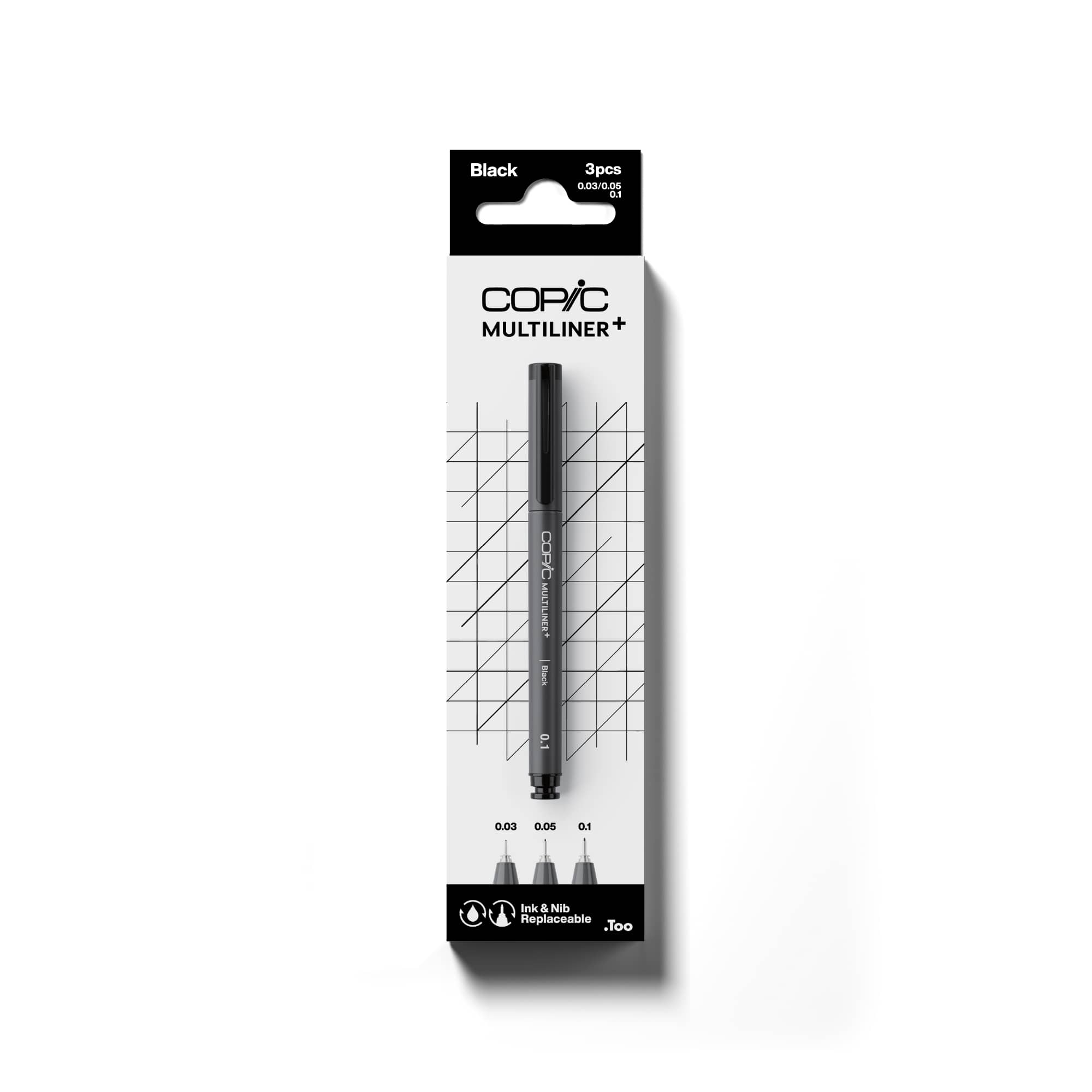 Copic® Multiliner+ Black Pen Set