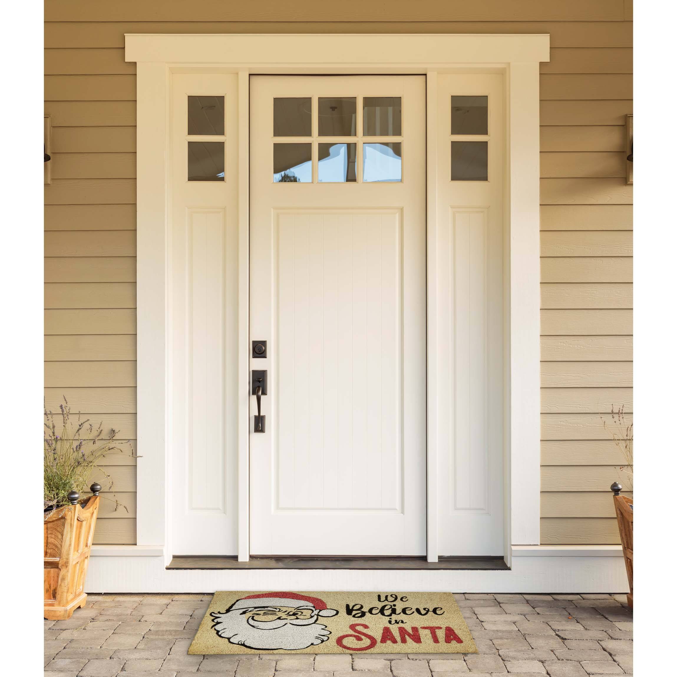 DII® We Believe In Santa Glitter Doormat