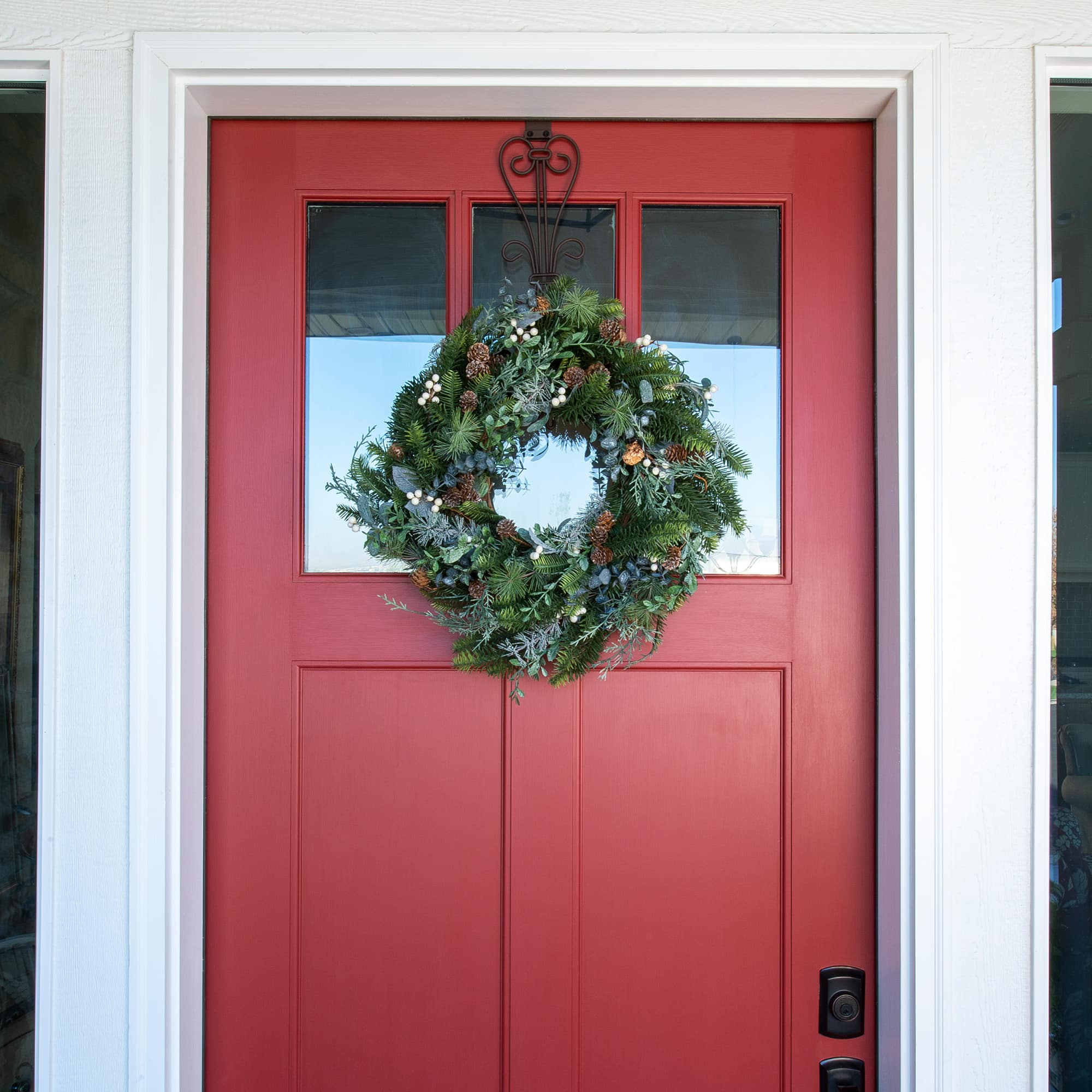 Village Lighting 24" Rustic White Berry Wreath