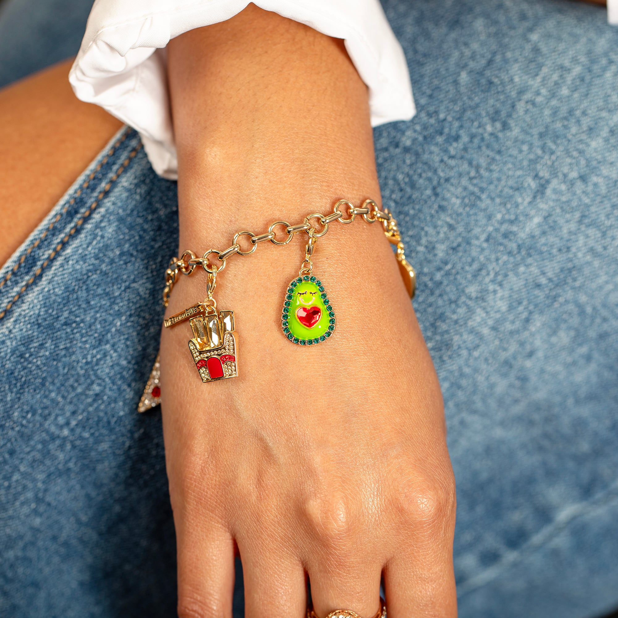 Avocado Austrian Crystal Charm by Bead Landing™