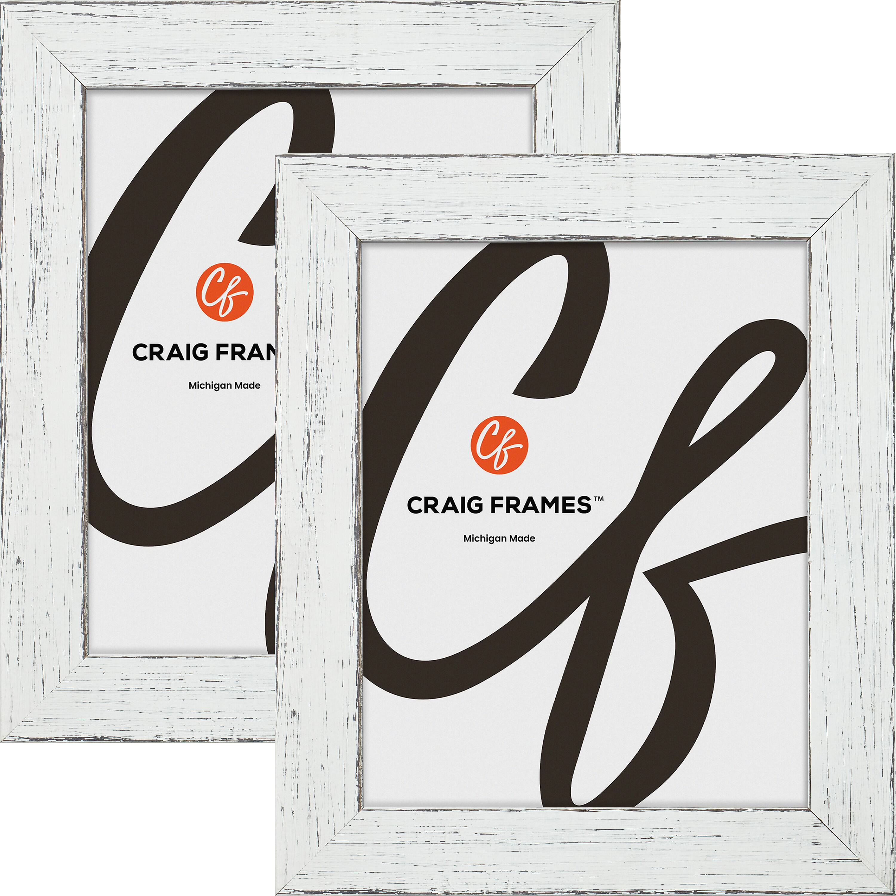 2 Pack Craig Frames Jasper Marshmallow White Picture Frame