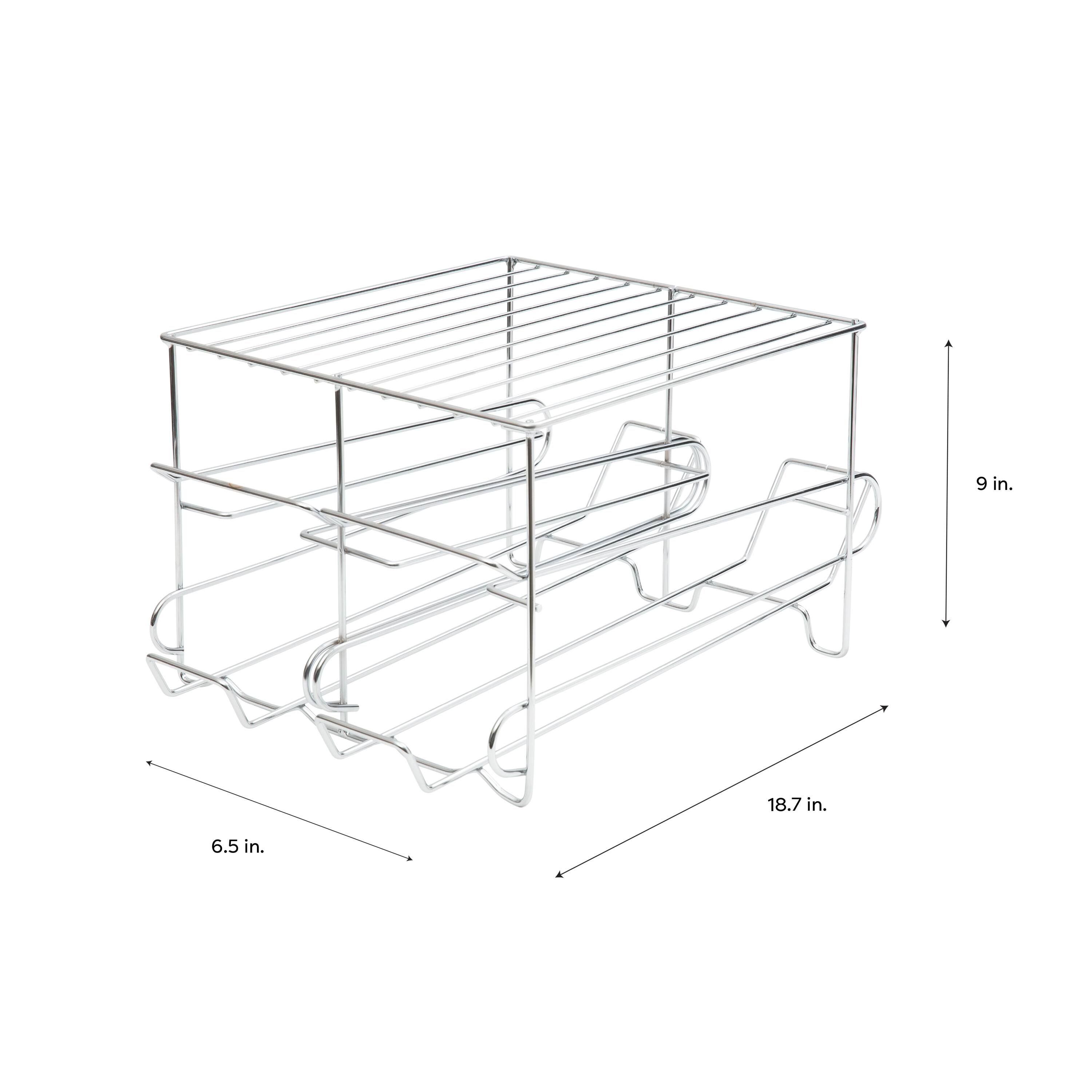 Organize It All Chrome 24 Can Organizer Rack